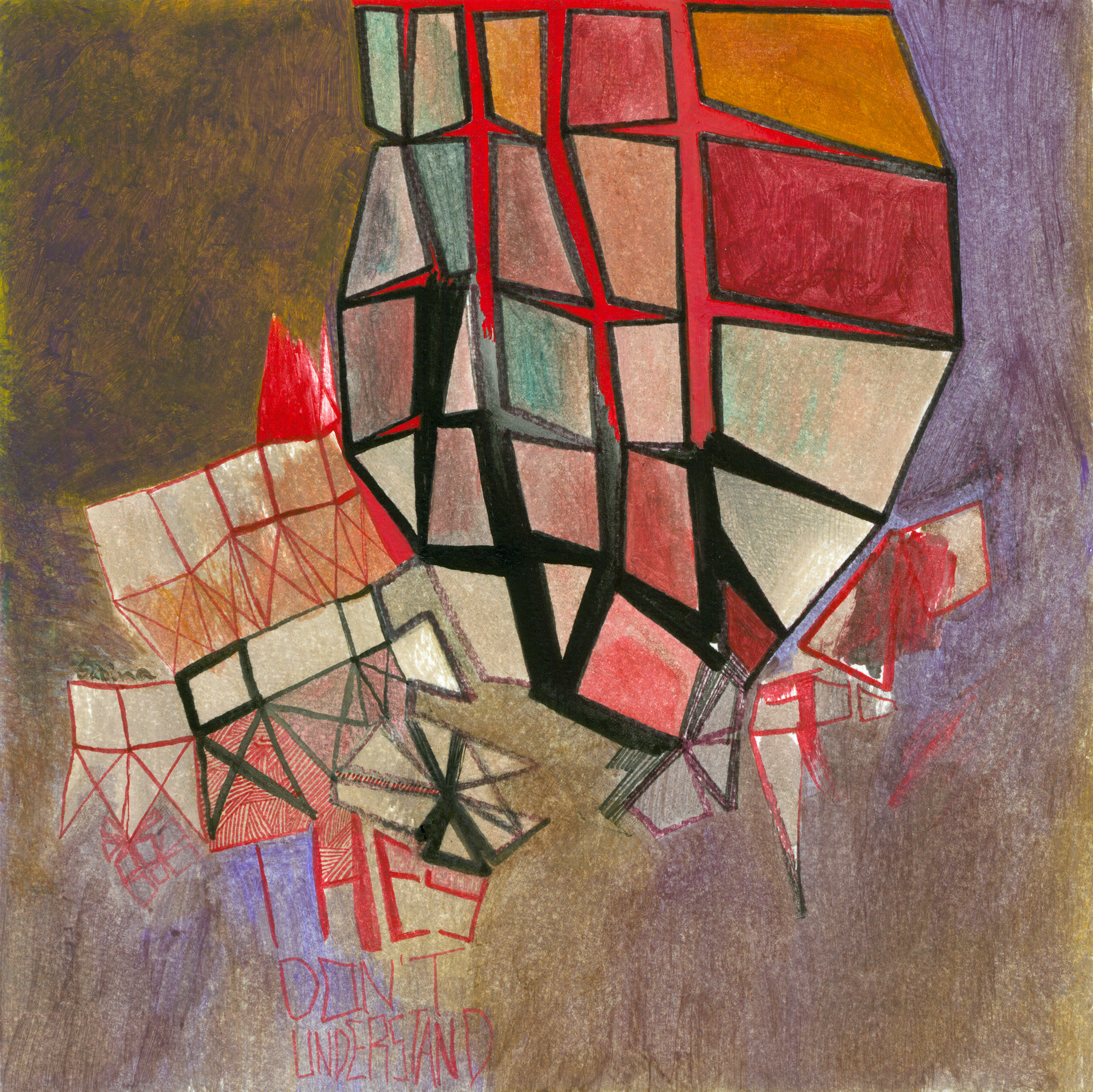 They Don't / mixed media on paper