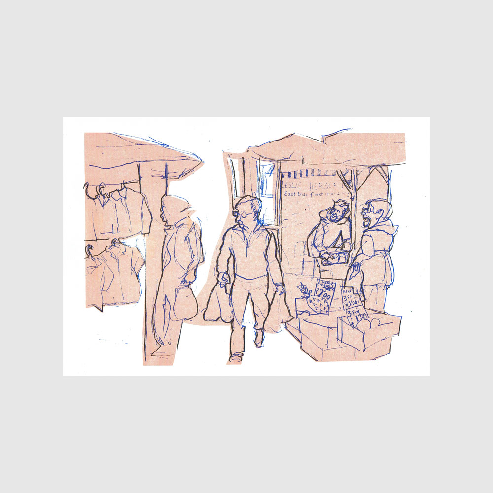Market Scene by Lorraine