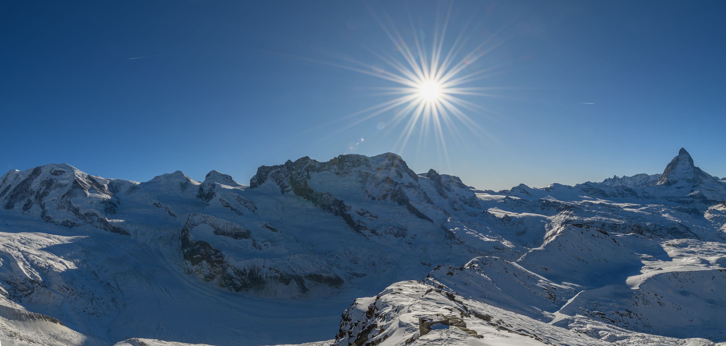 Photo panoramique composée de 5 photos assemblées