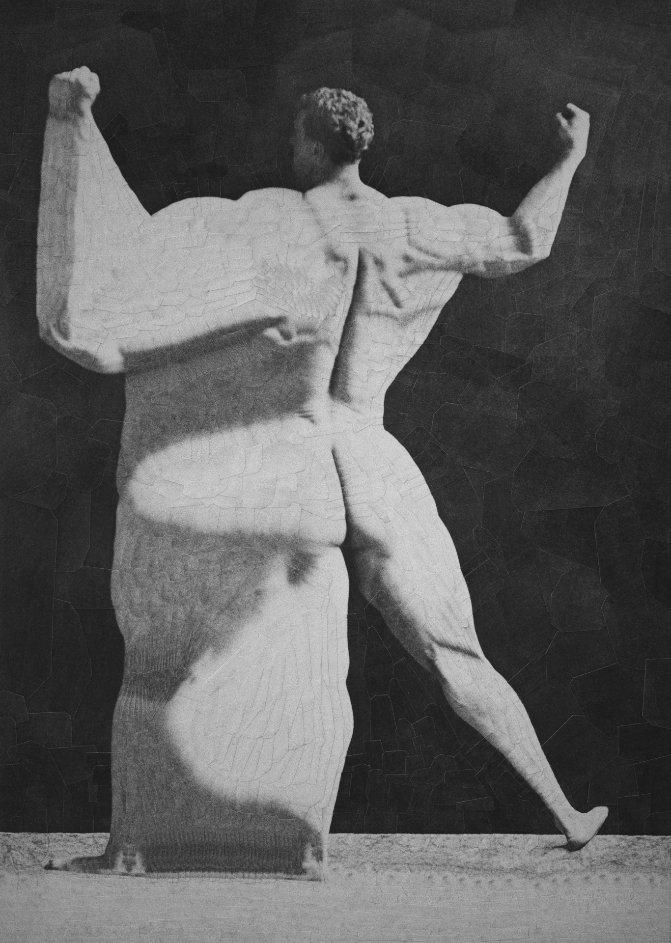 After Eugen Sandow, 2020, 8.2 x 11.6 inches