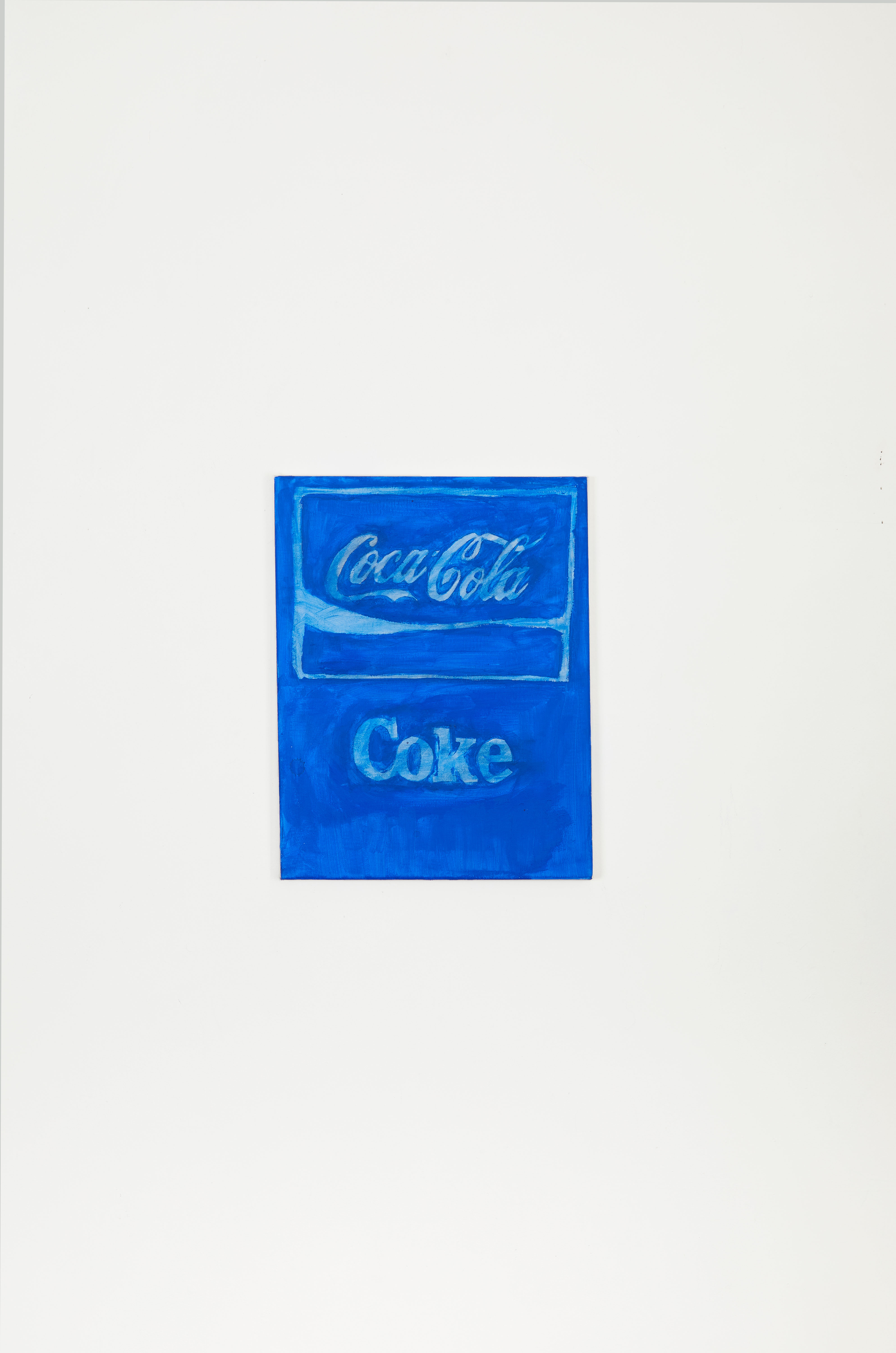 Untitled (Blue Coke), 2020, Acrylic on canvas, 14 x 11 in.