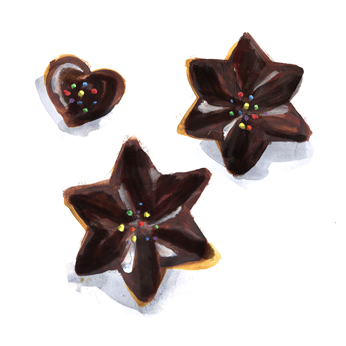 Chocolate Dipped Shortbread Cookies