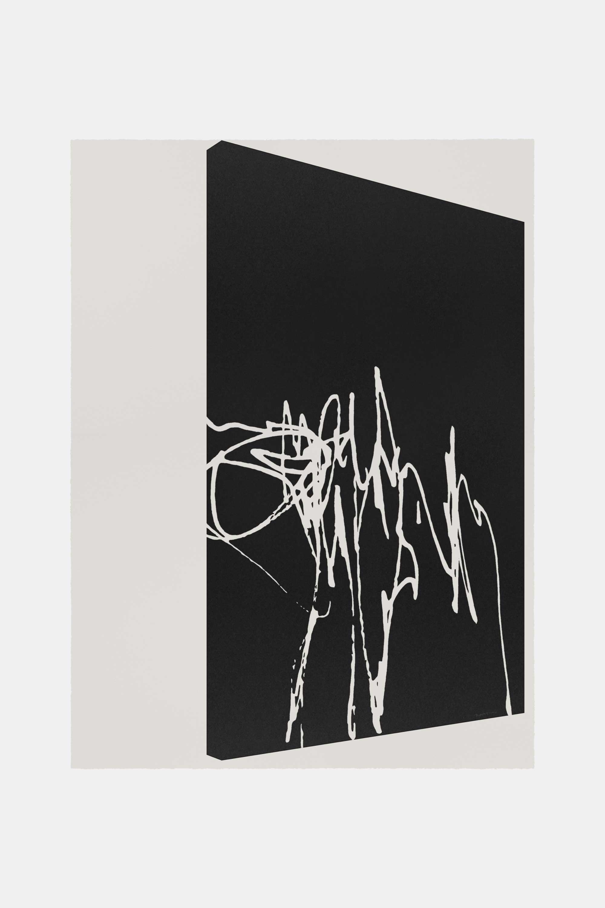 Drawing of a painting, 2020. Marking pen on paper. 56&#160;×&#160;76&#160;cm.