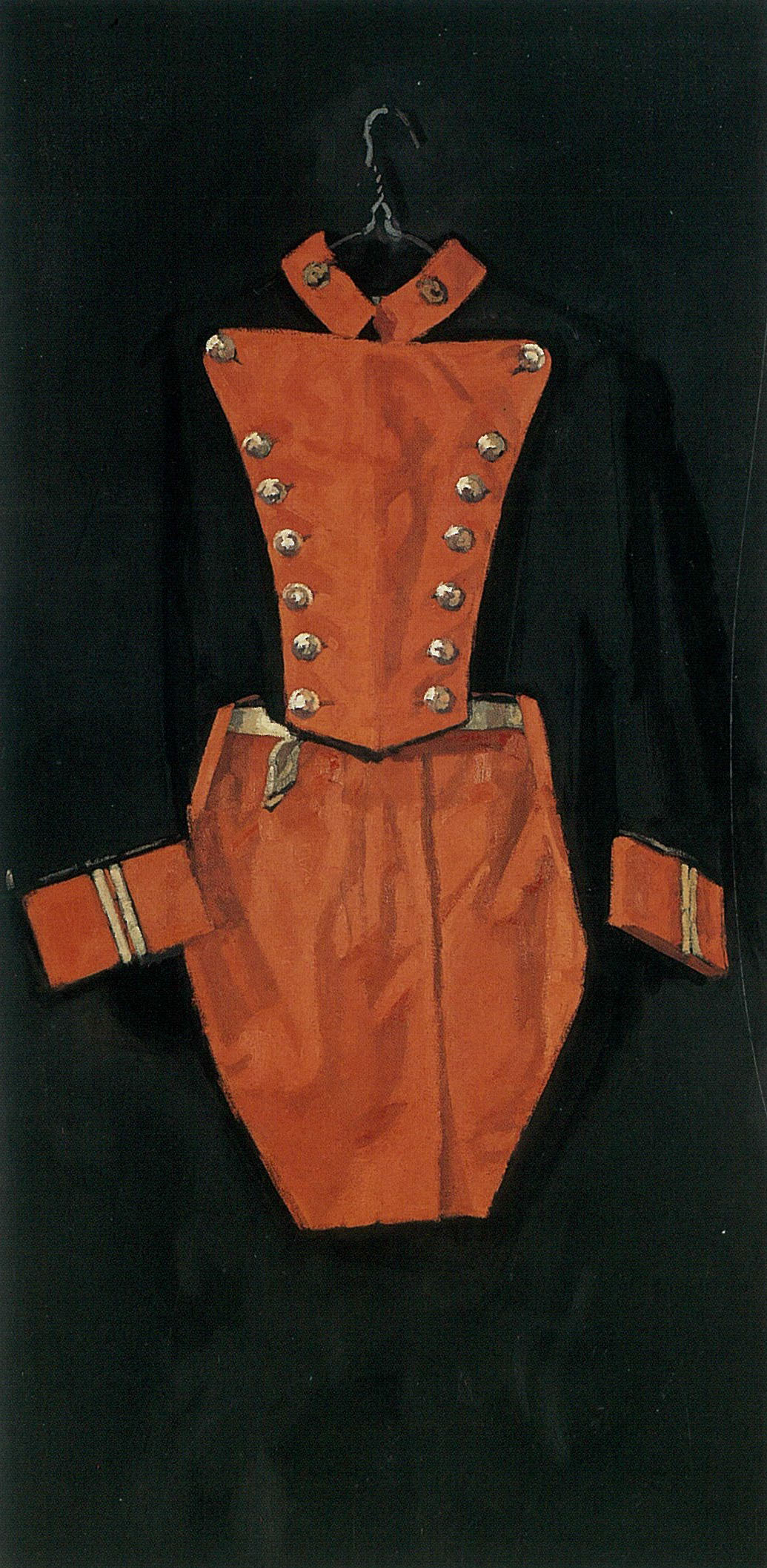 Le costume, huile sur toile, 195 x 97 cm, 2004