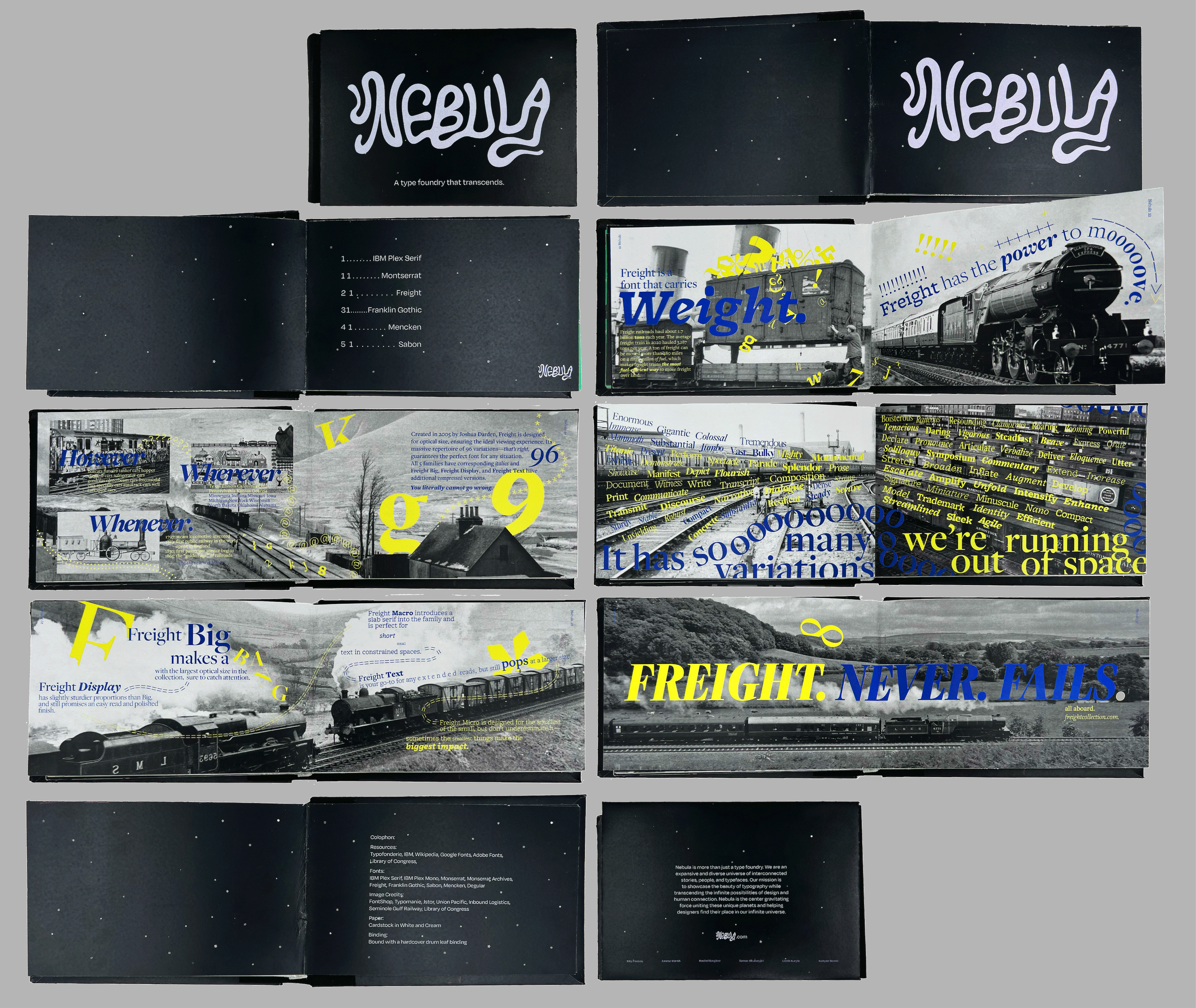 Collaborative elements of book and individual section