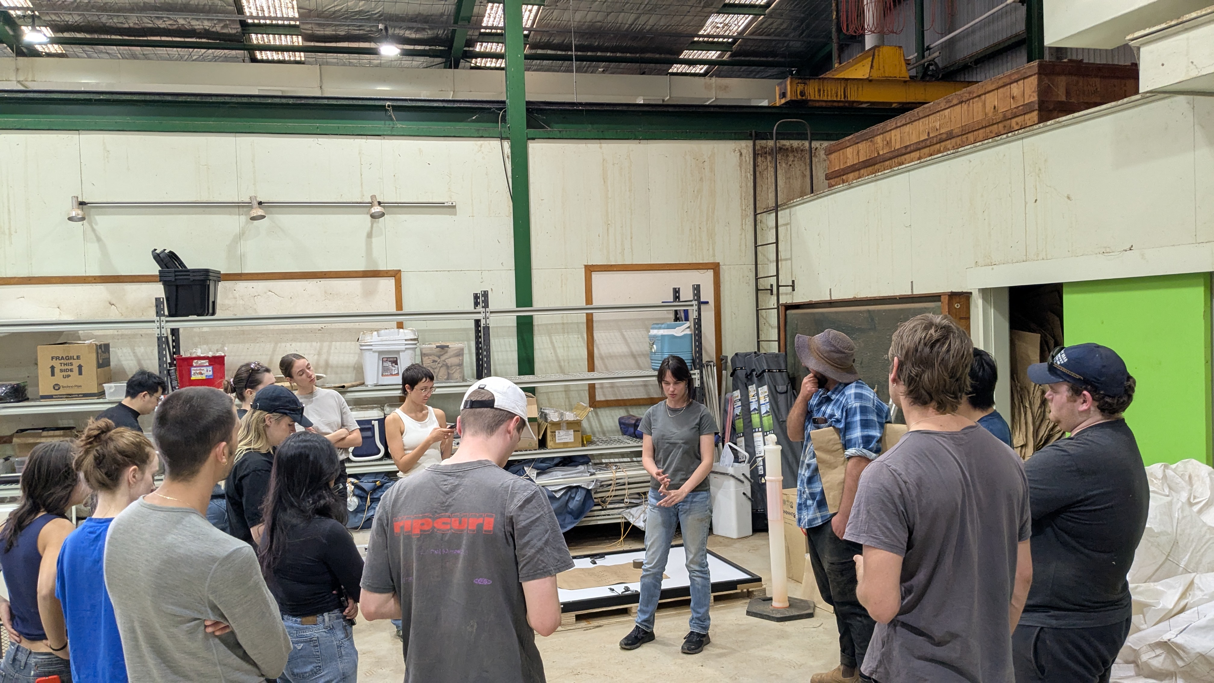 Tours of the Dookie Agricultural campus with students to talk to farmers about agricultural bi-products and biobased materials
