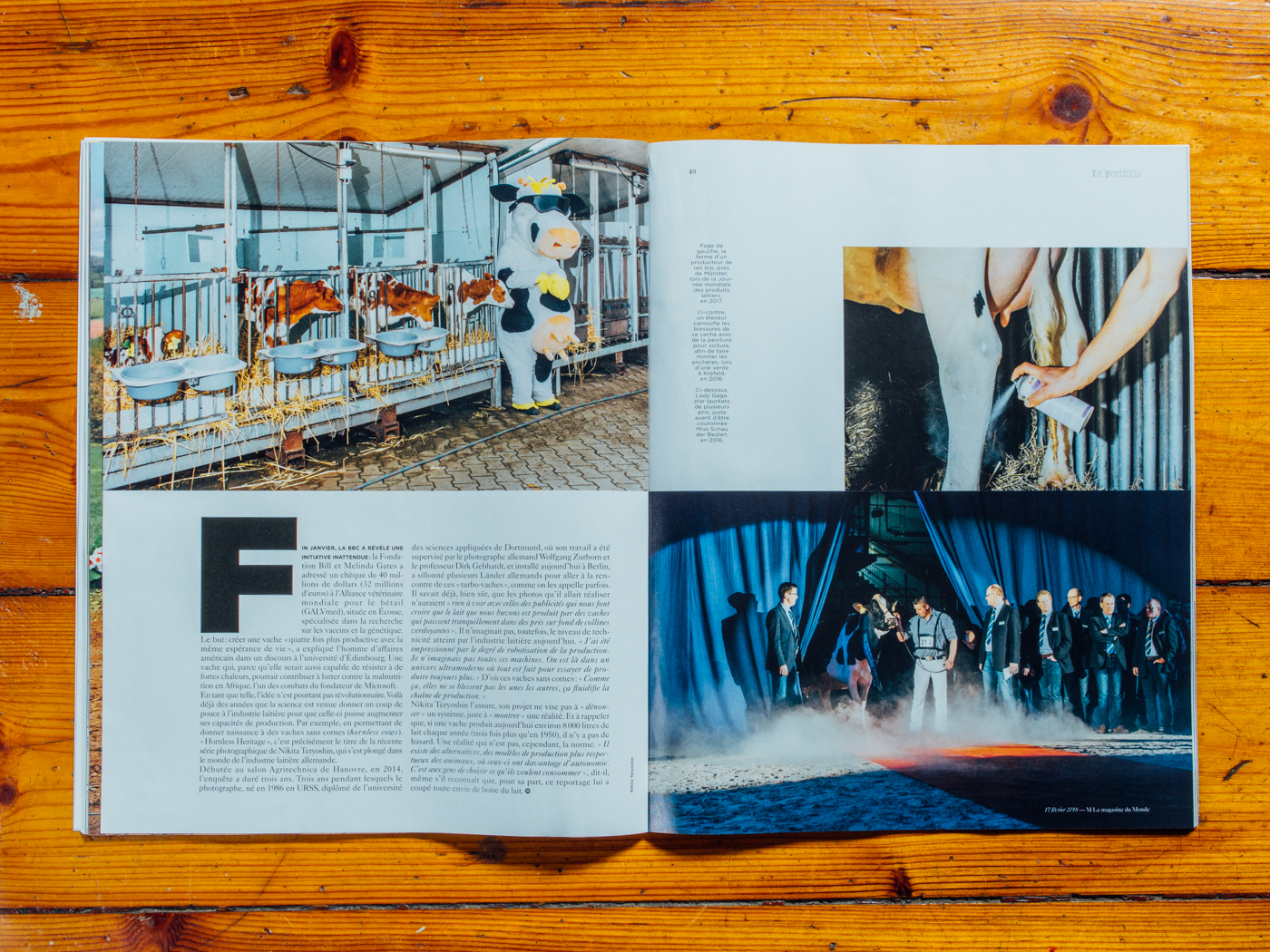 Le Monde M Magazine / Portfolio: Hornless Heritage / Februar 2018