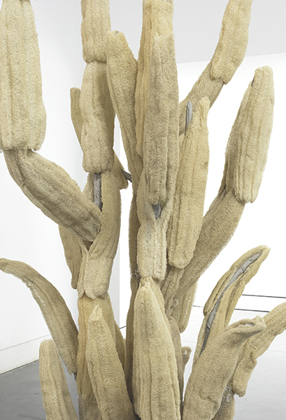 Springs, 2017, concrete, steel, burlap, glass, vaseline, egyptian loofah, hand towels, plaster, pigment