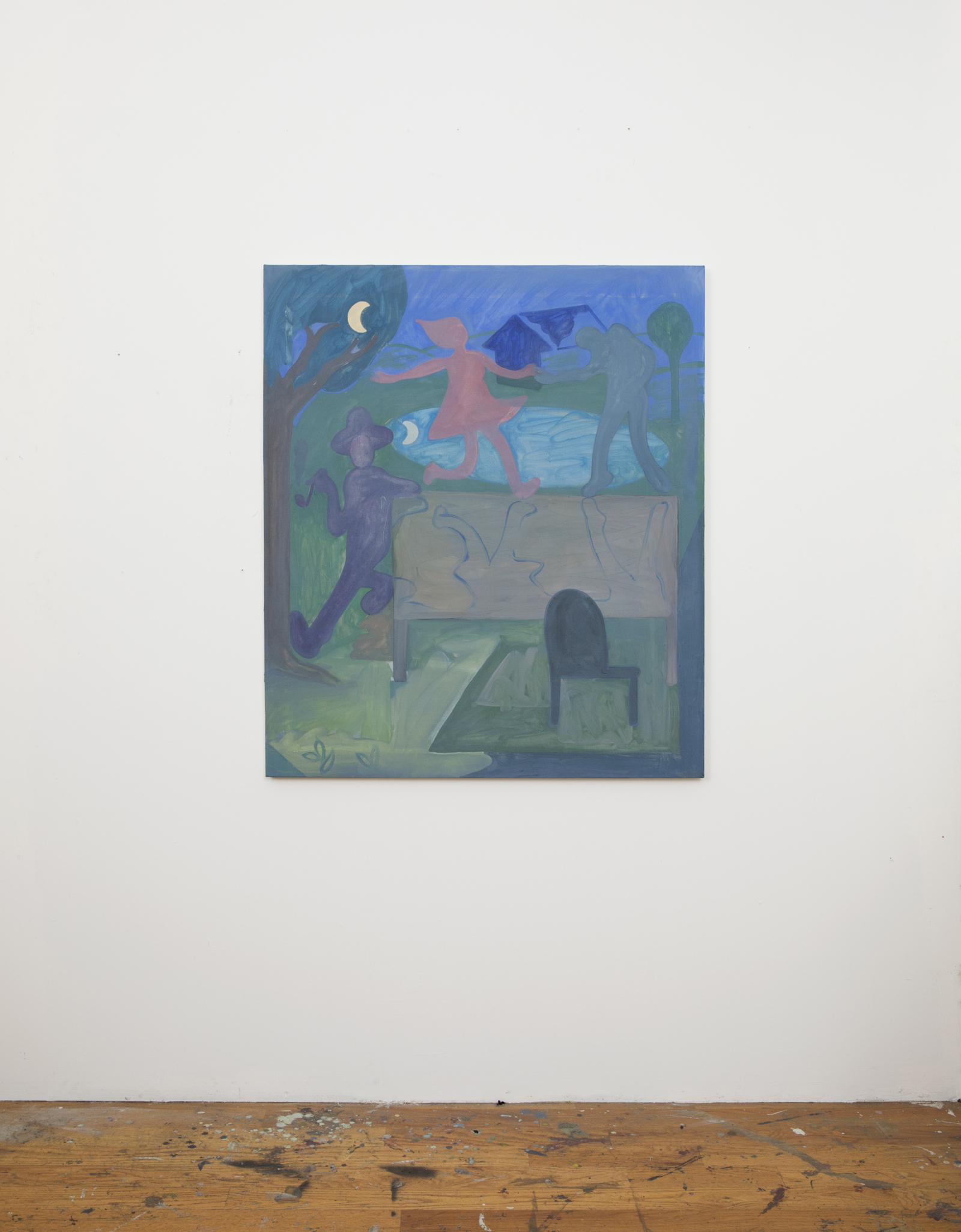 Midnight Vernacular, 2014. Oil on Linen, 40"x30"