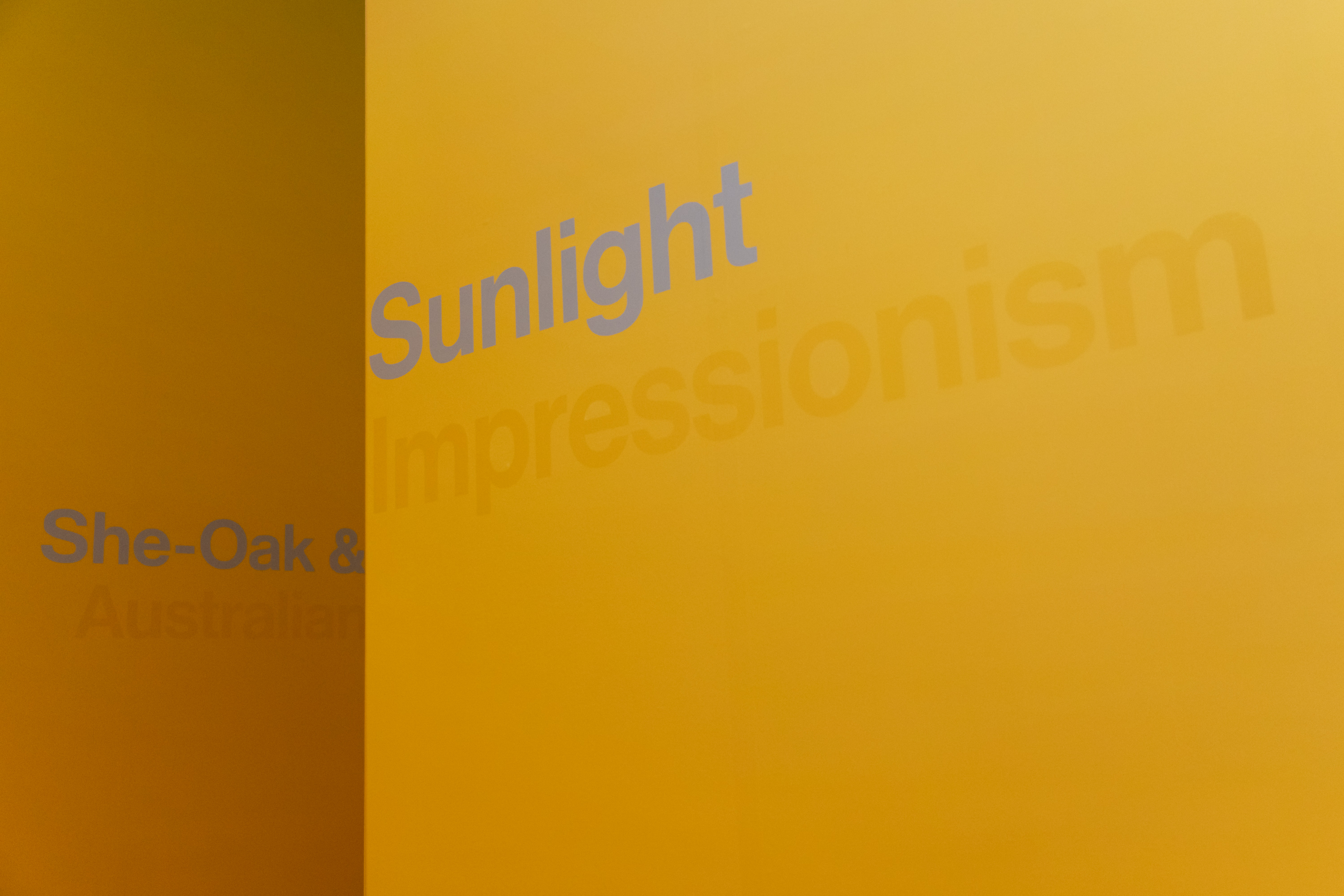 Exhibition graphic design for ‘Shook and Sunlight : Australian Impressionism’, National Gallery of Victoria, 2021. 