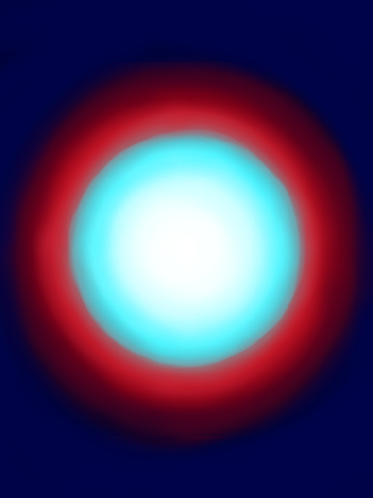 2. Cyan to white, red to black, grey in between.