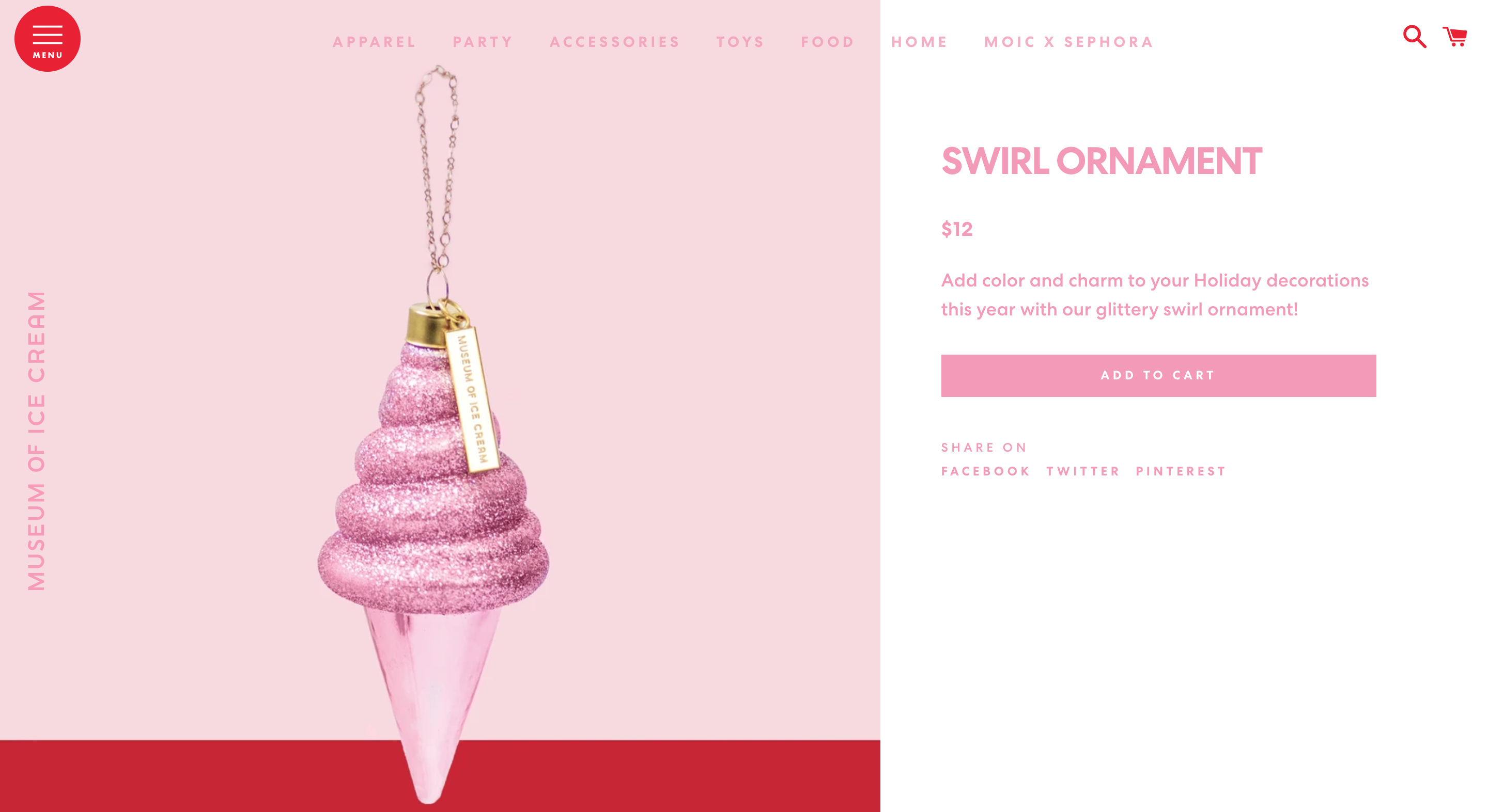Museum of Ice Cream Website