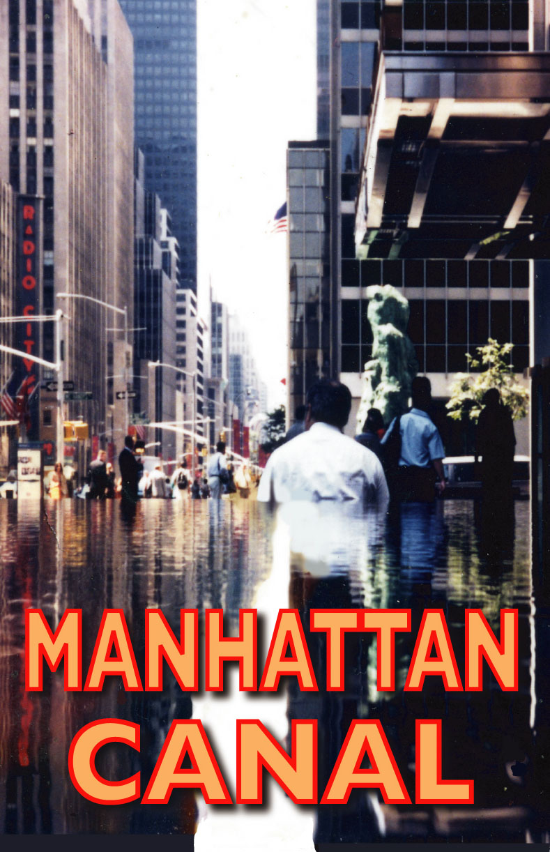Manhattan Canal, postcard by Matt Wainwright