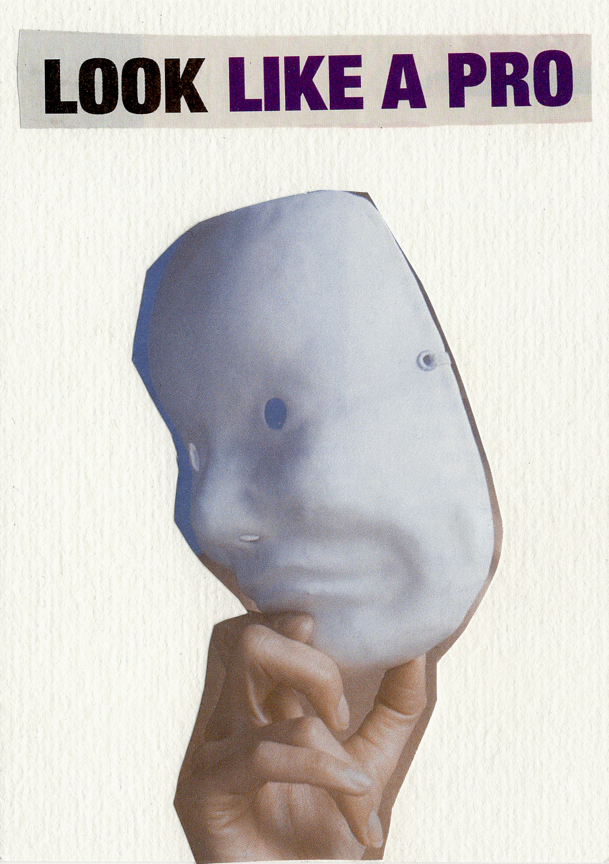 Look Like a Pro, 2023, photomontage, 10 x 15 cm