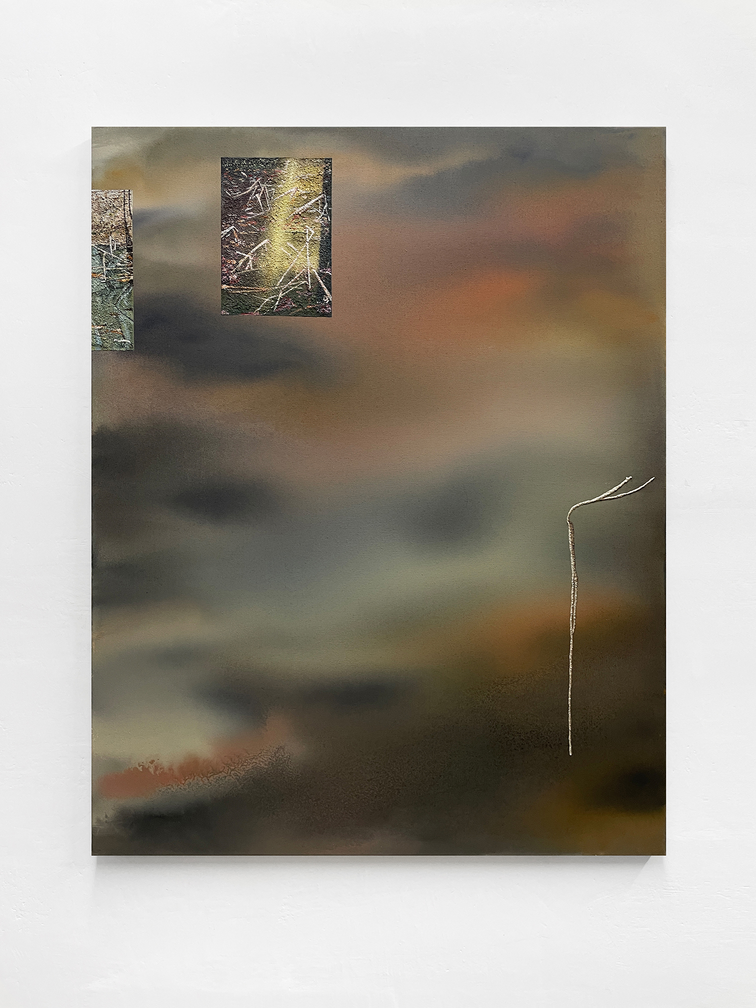 UNTITLEDOil and acrylic on nylon, 100x80 cm, 2025
