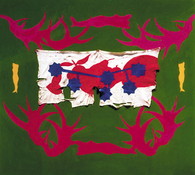 Deers 1995 Oil on canvas 200x220cm