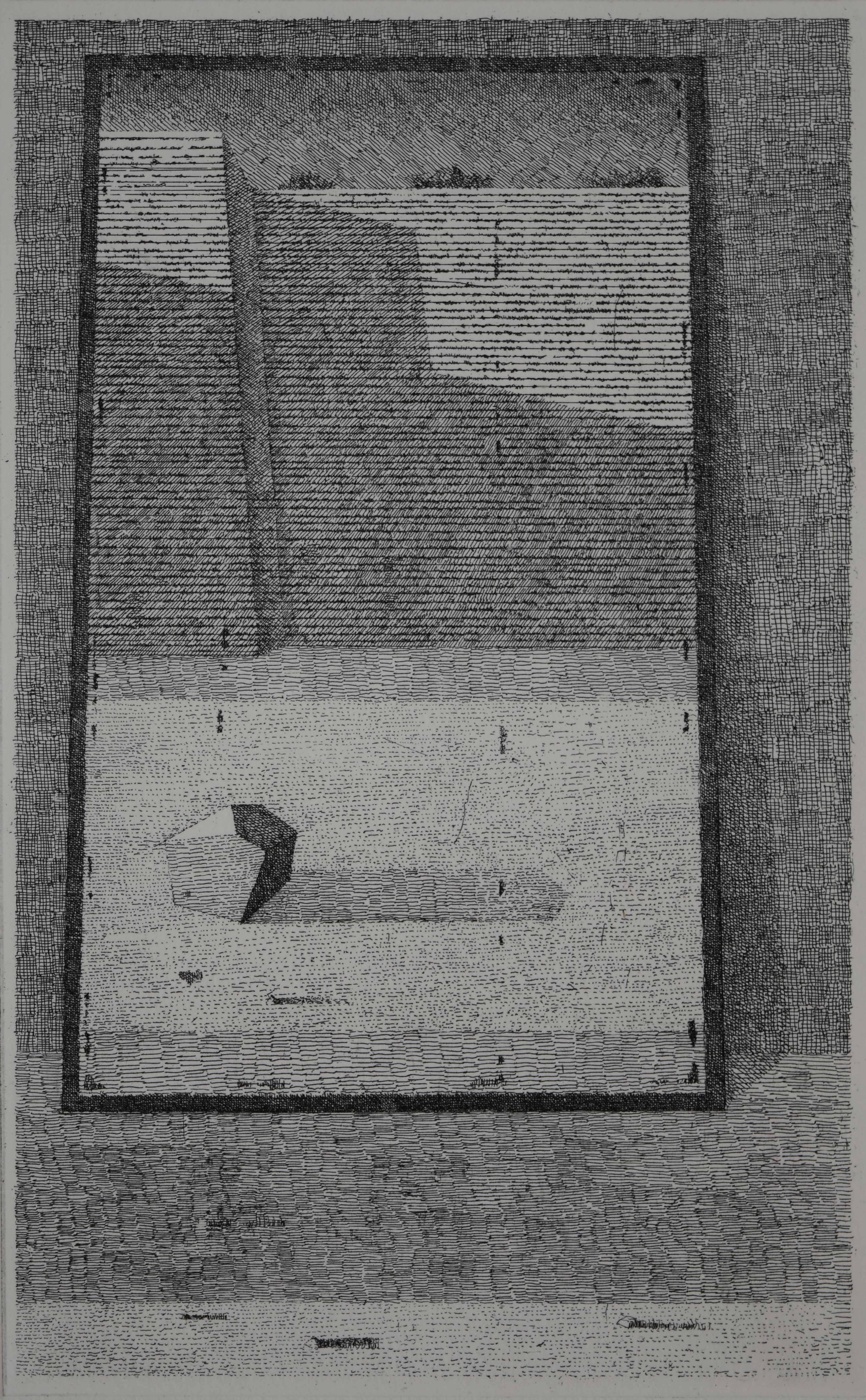 Labirinto, 2020, acquaforte su zinco, mm 260x165