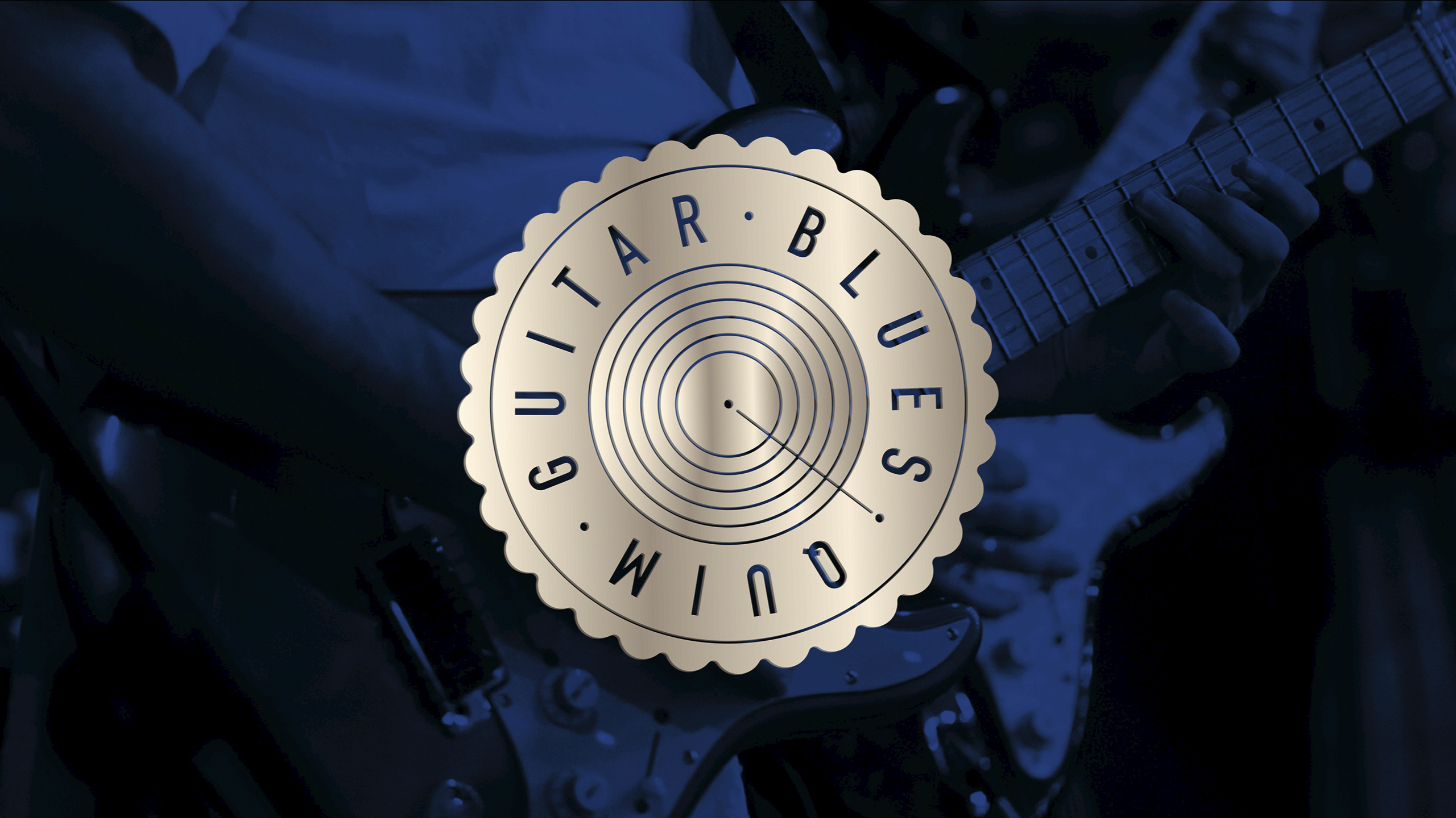 Quim Guitar BluesLogo for a bluesman and identity for his latest musical project