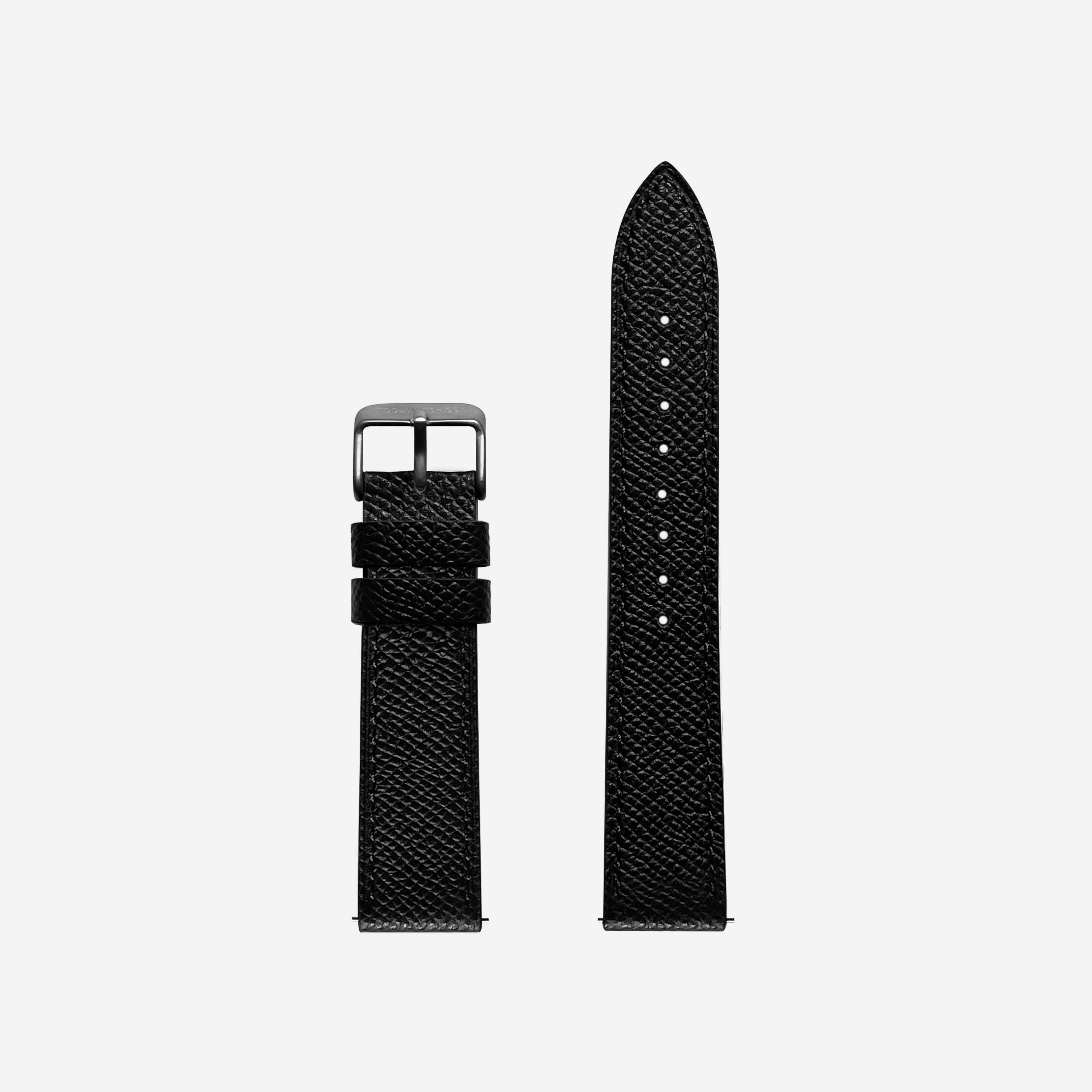Black Saffiano Leather Strap — Tool Watch Co.