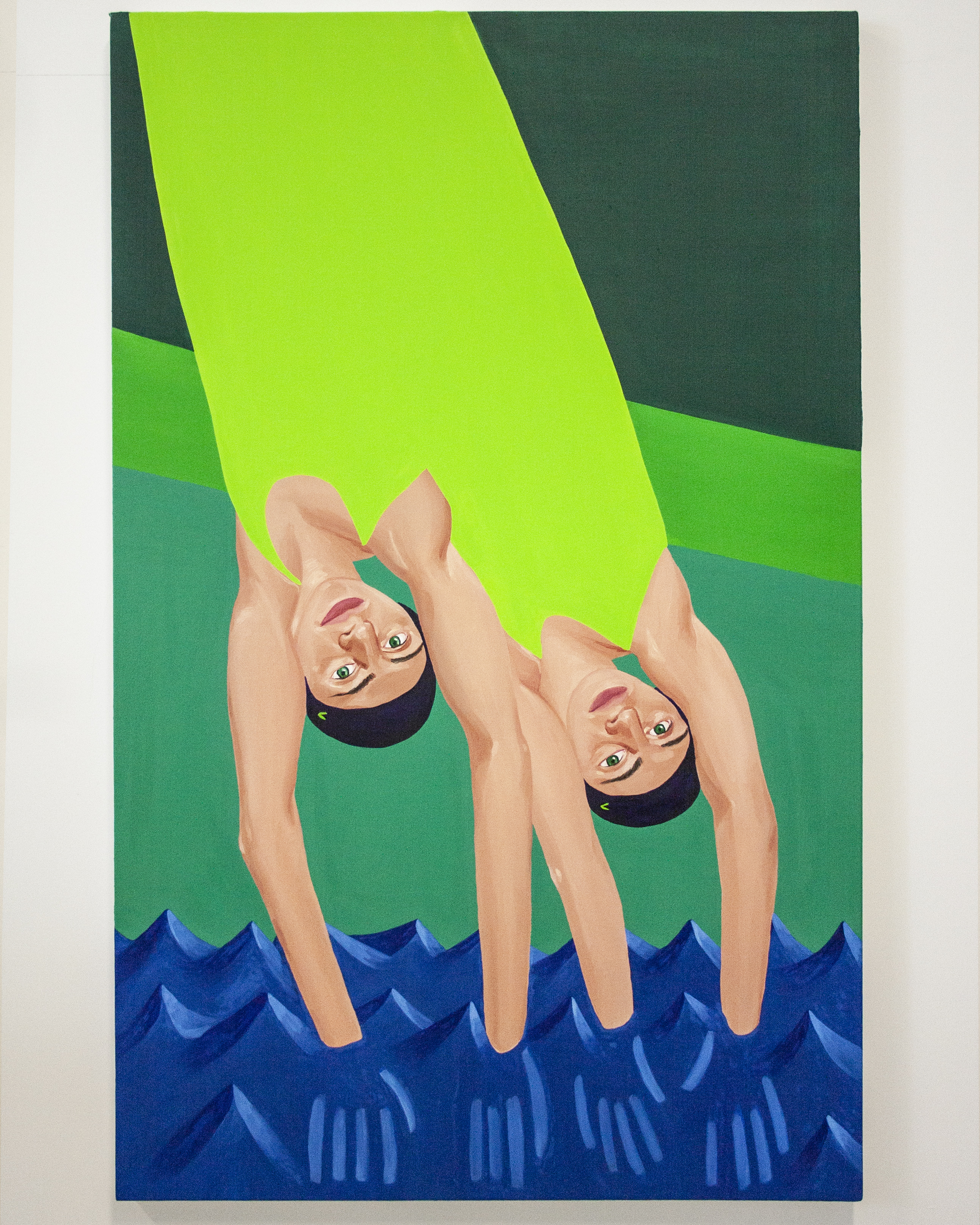 Swimmers 2, 2022, Oil on canvas