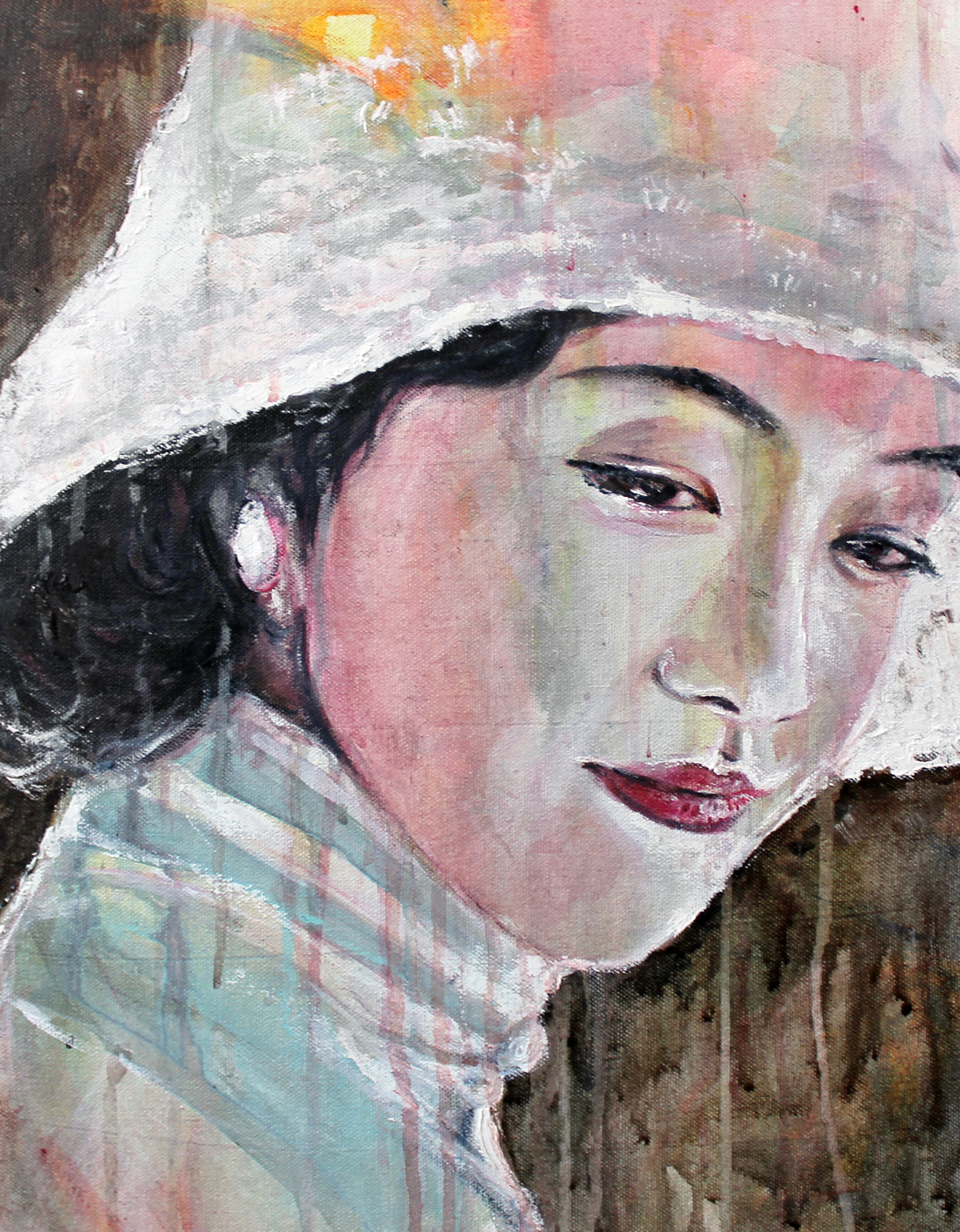 2017. Acrylic/Oil on canvas. Detail.