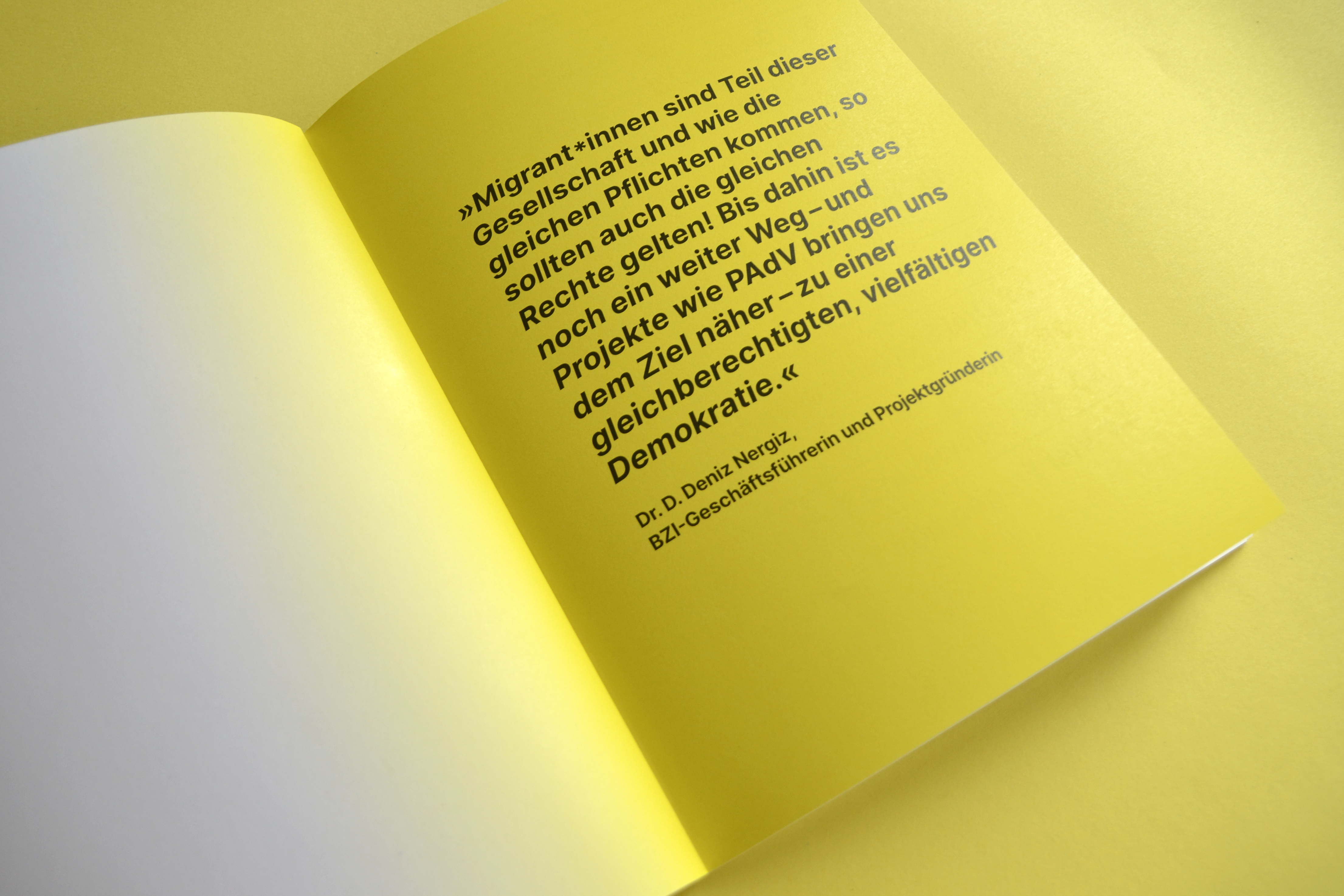 Brochure for Politik Akadmie der Vielfalt (BZI)  Berlin, 2023