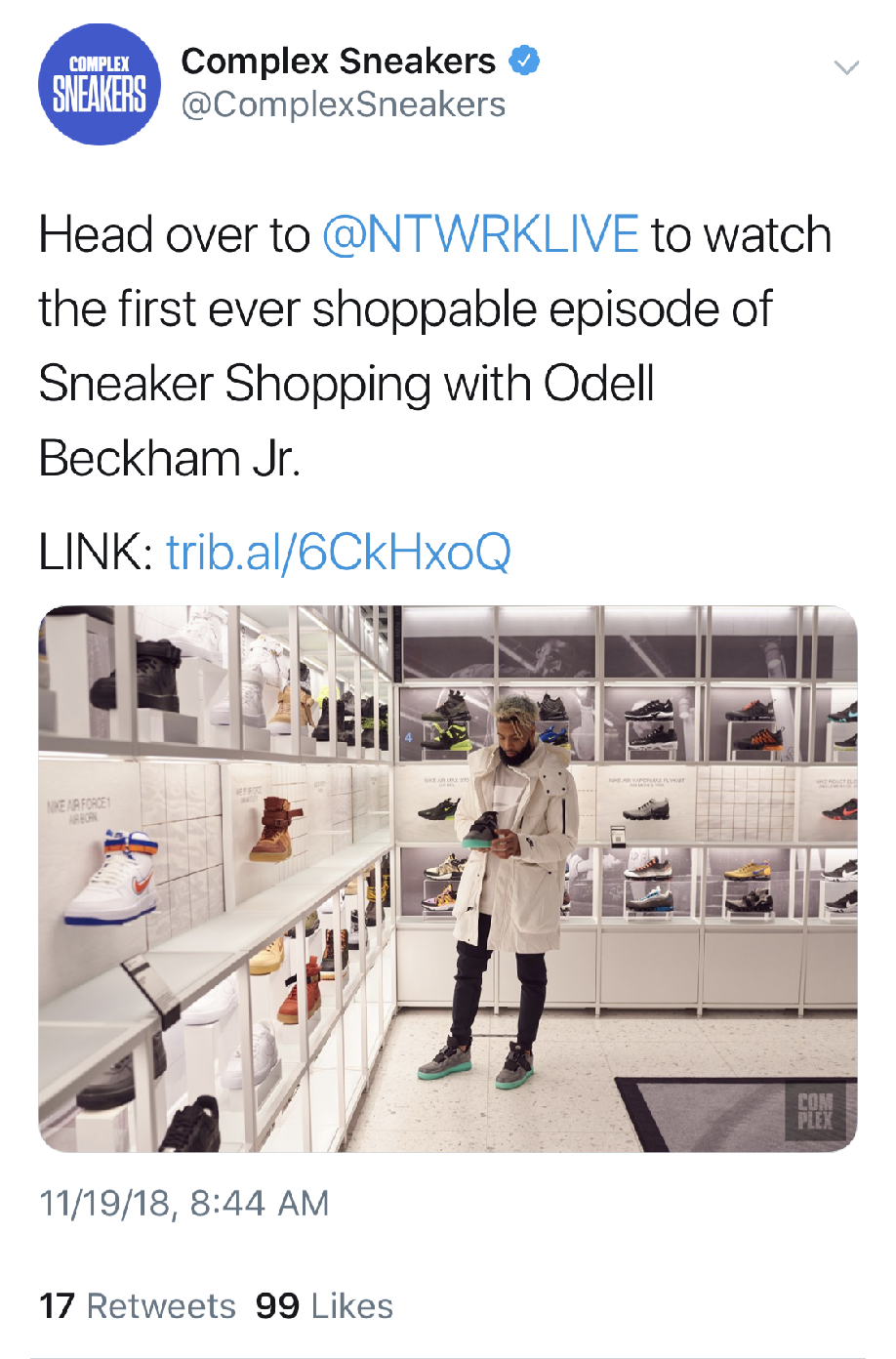 Odell beckham store jr sneaker shopping