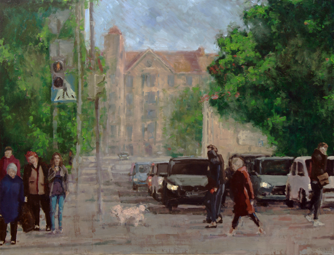 "Risteys", oil, 89x116cm, 2017