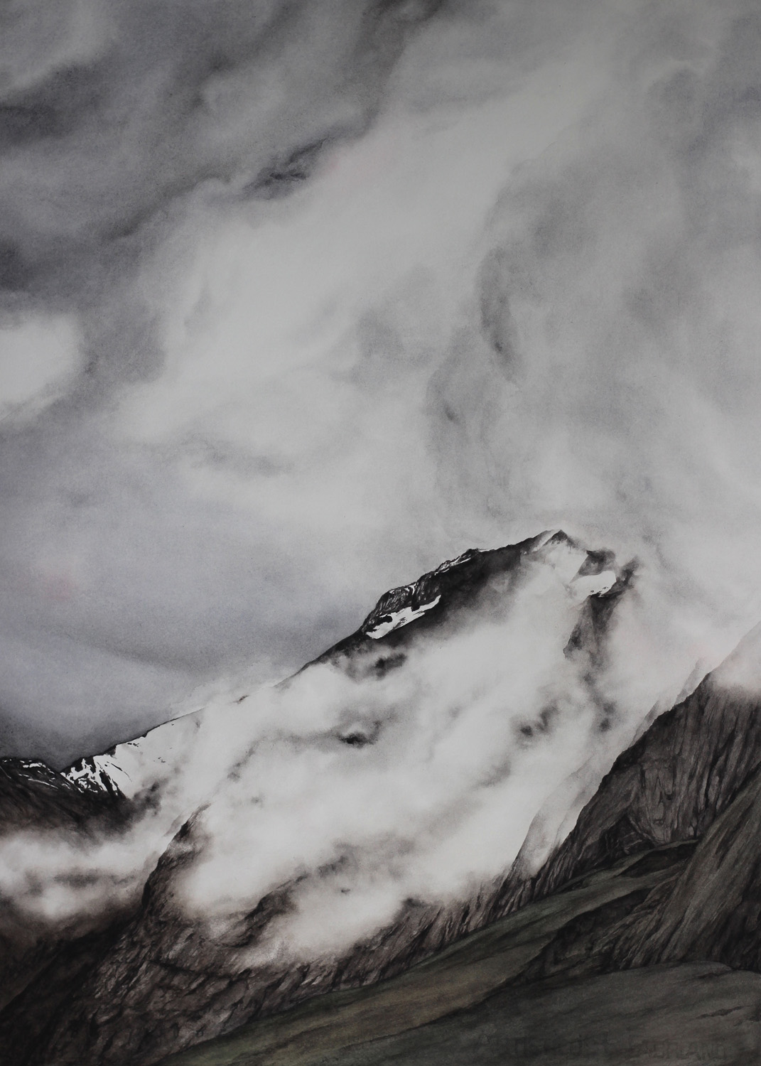 Lonely House, Watercolour on Paper, 770 x 560mm, 2019