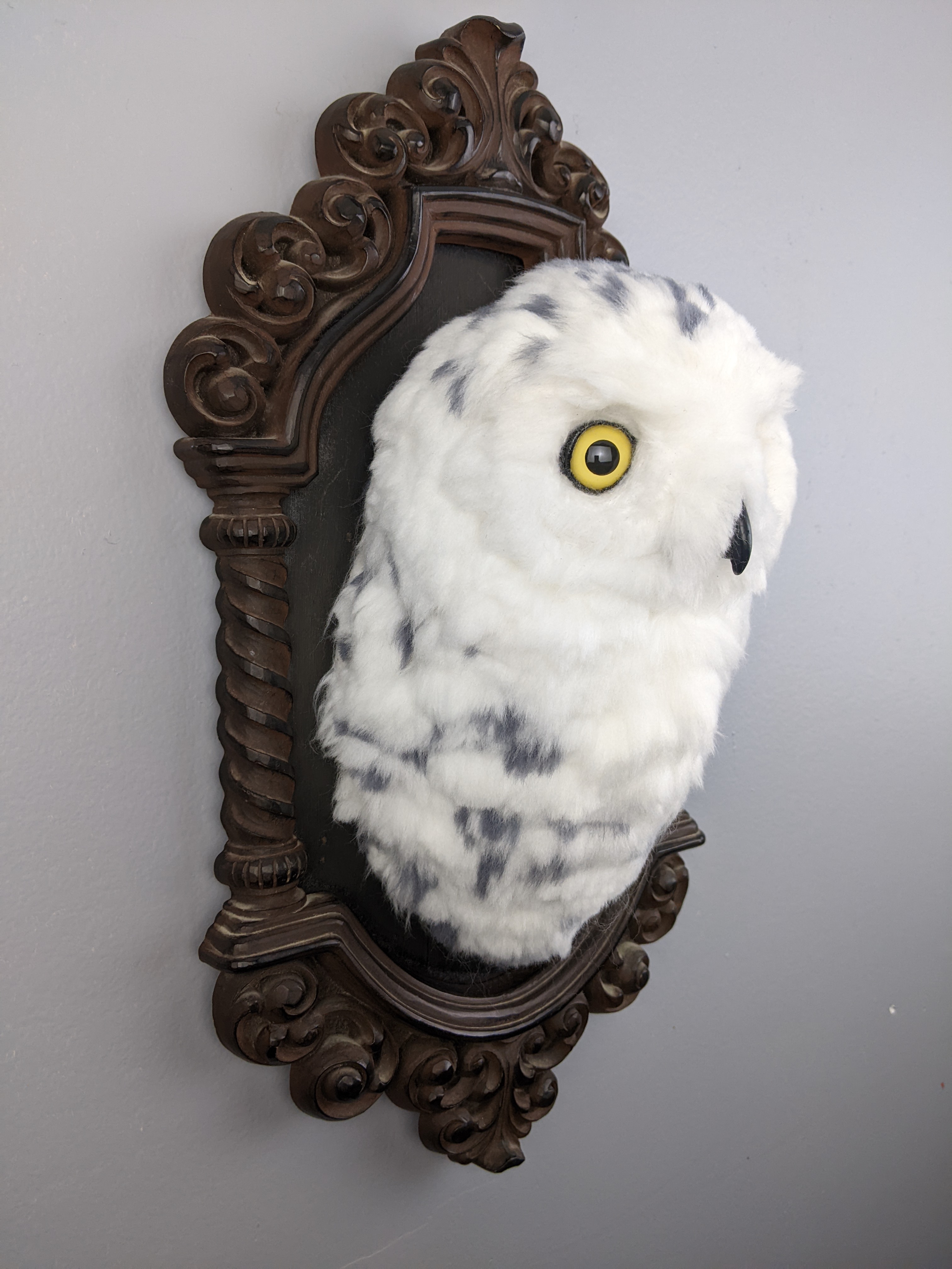 Snowy OwlNeedle felted wool faux taxidermy17"x8"x5"2023Contact Radius Gallery to purchase
