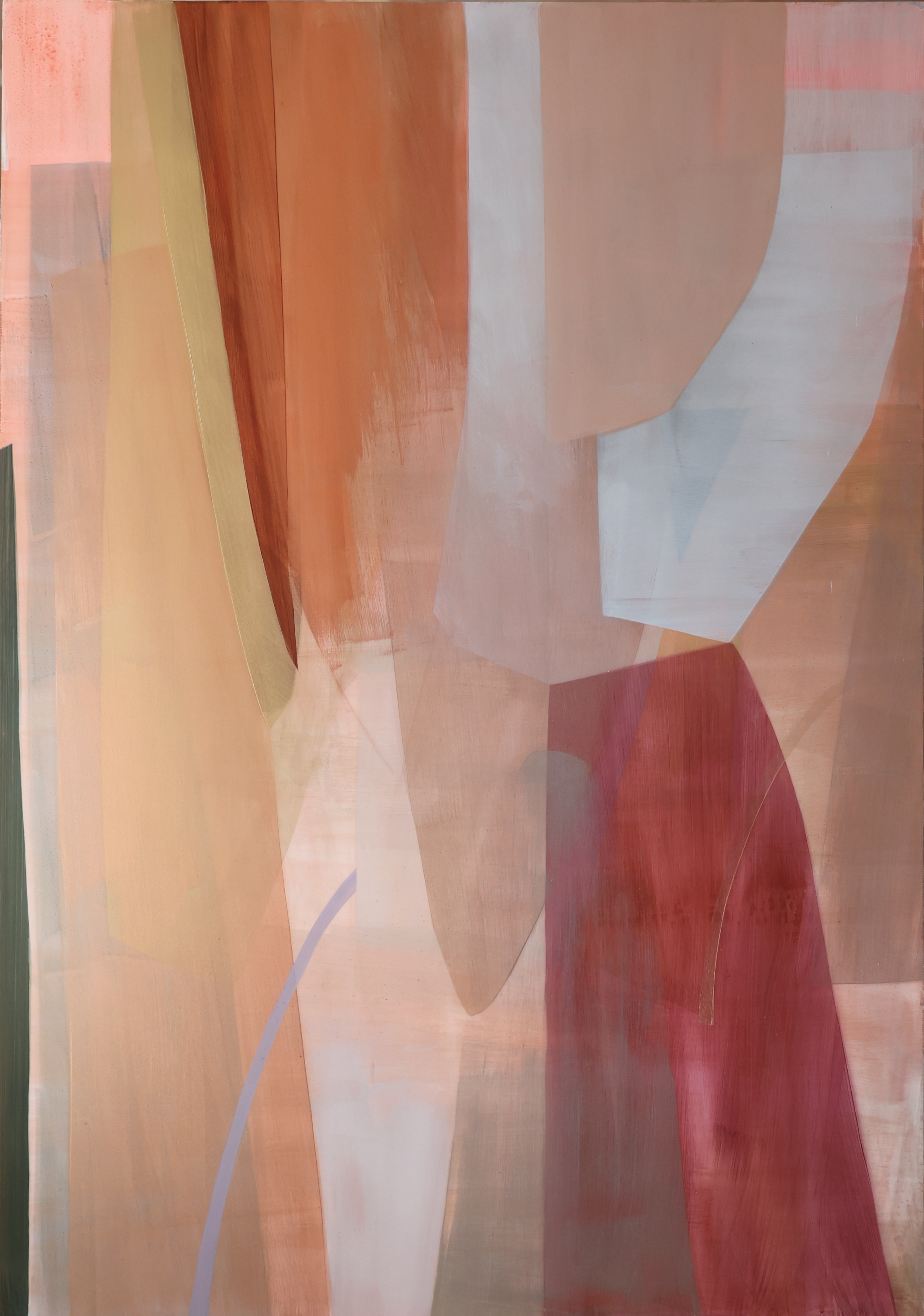 Betwixt the Eye and a Clear Light (ii), acrylic on board, 100x70cm (39x27"), 2024