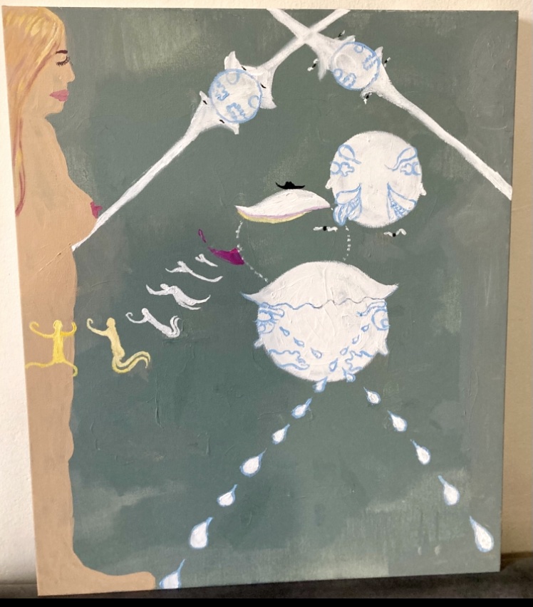 Relationship Balls (2025) Acrylic on canvas