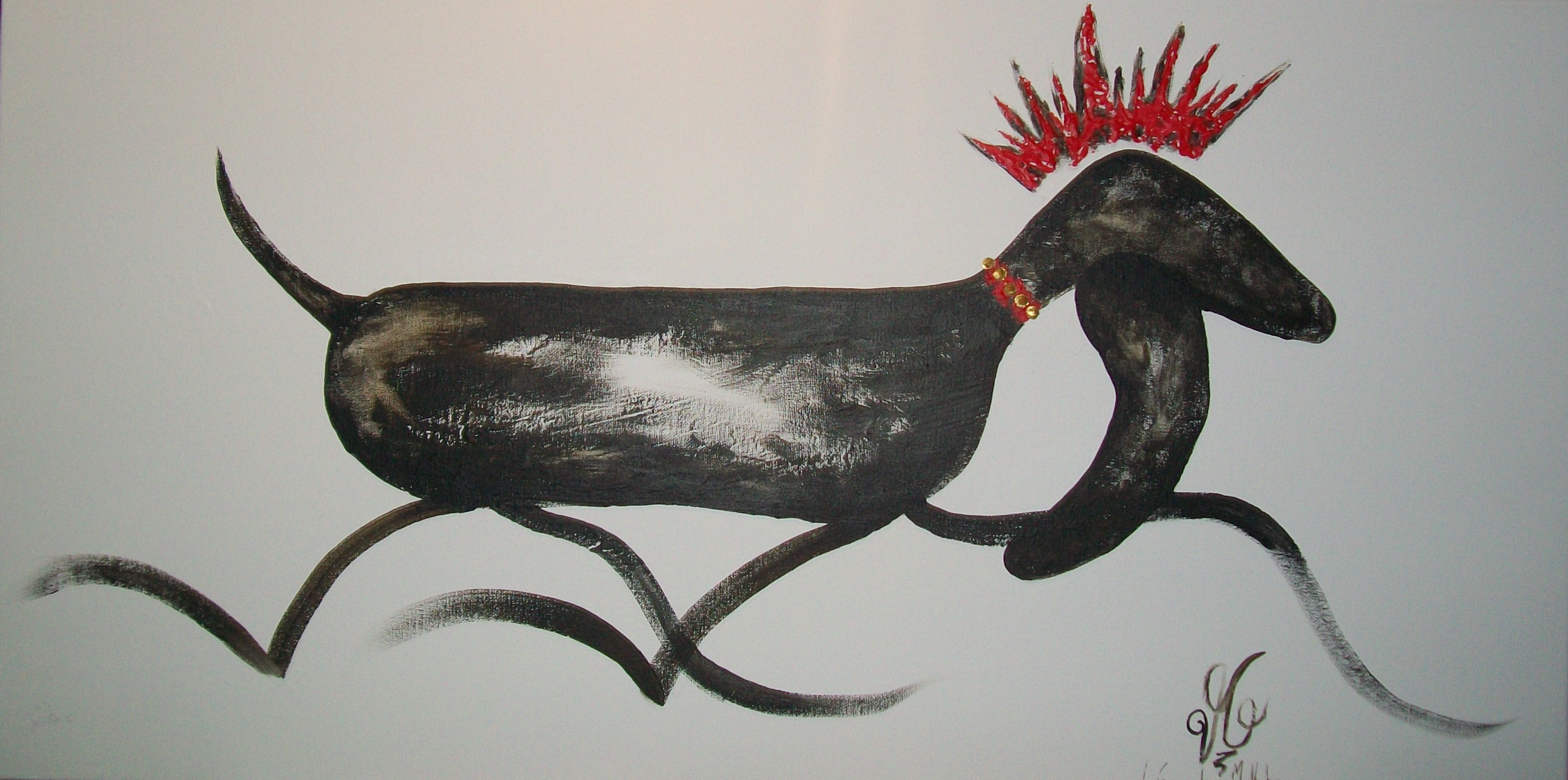  "Iggy" (40x80) Acrylique sur toile 