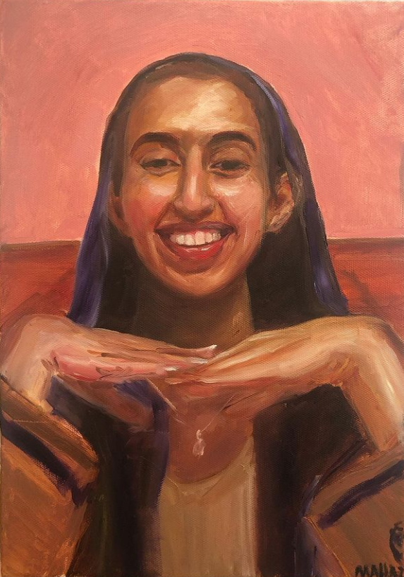 Anwaar - oil on canvas - Portrait of my sister - 2019