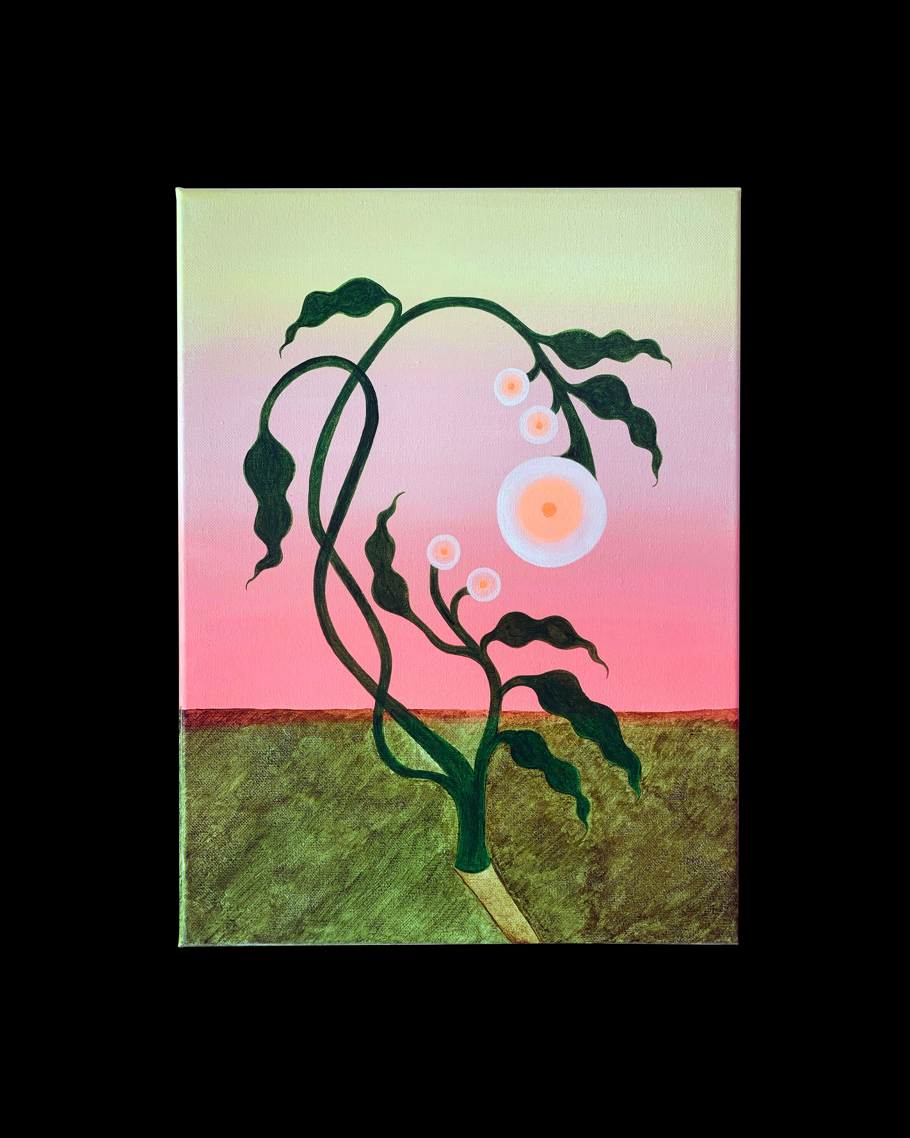 Dawn Dancer No. 4, 2022, acrylic on canvas, 23 x 30 cm