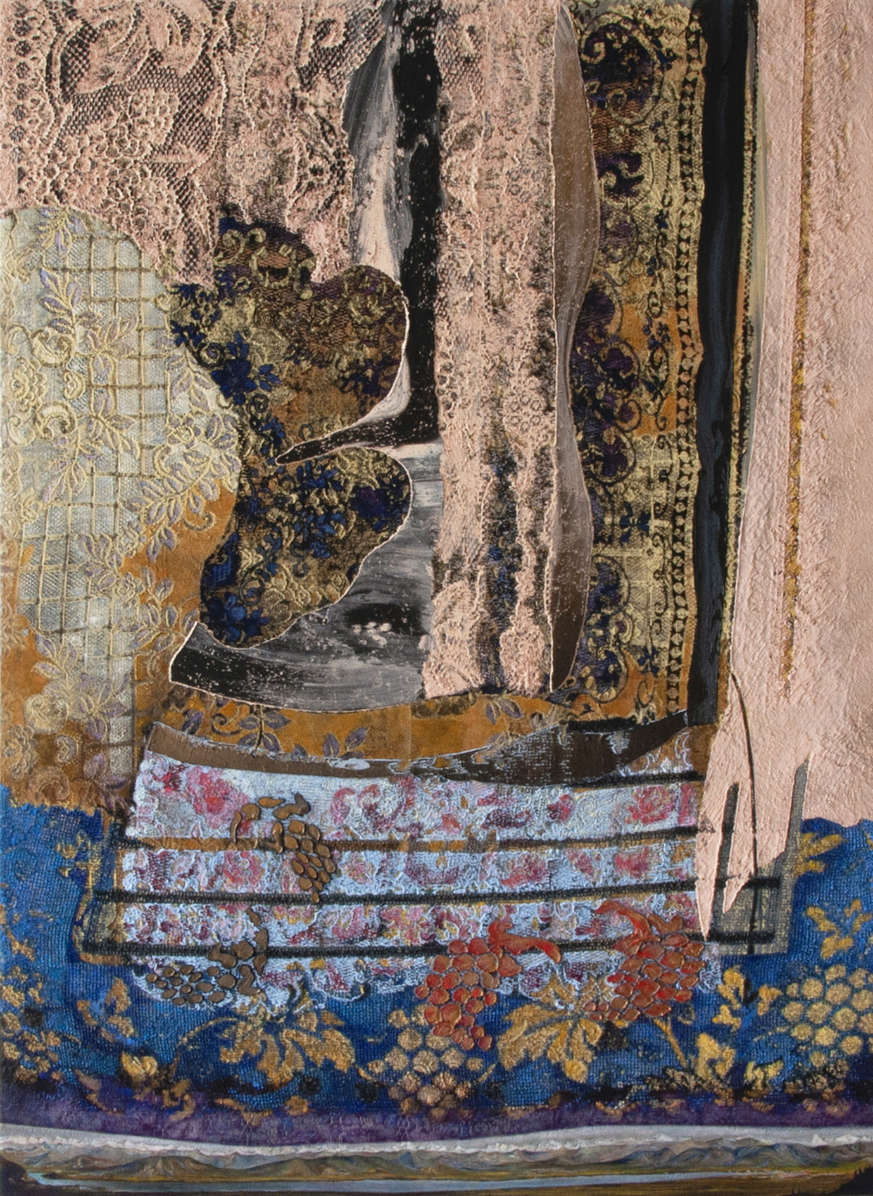  Kim Benson, Wisdom & Folly, 2019, 64 x 46", oil on canvas