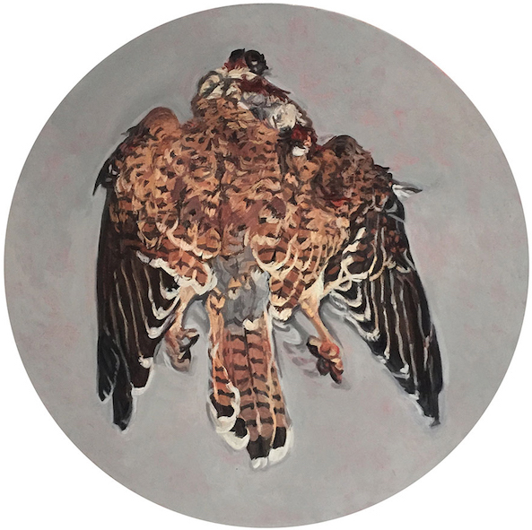 La chute I - huile sur toile - 80 cm &Oslash; - 2011-19