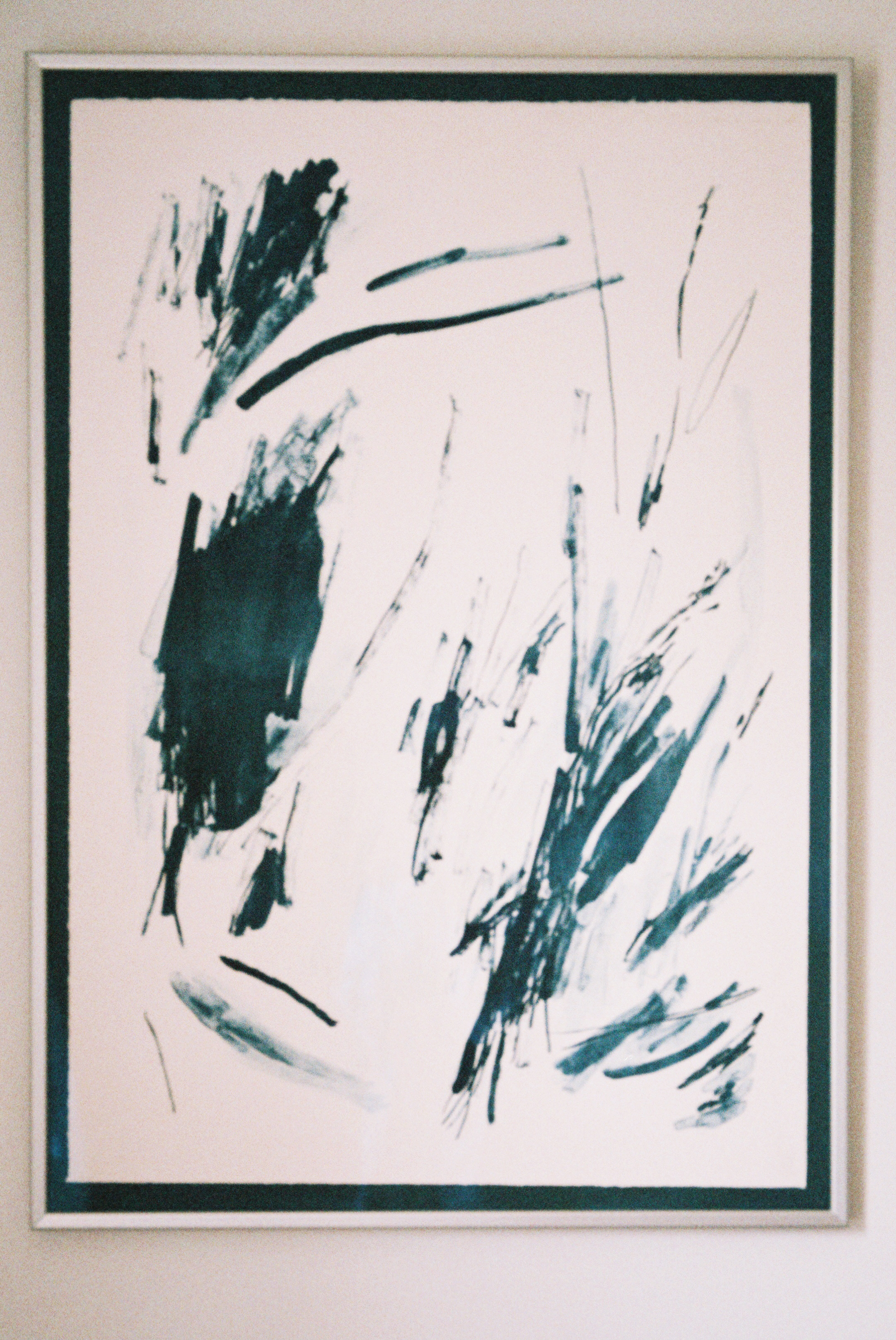 Untitled (2016). One layer lithograph on BFK Rives paper. Approx. 24 x 30 inches.