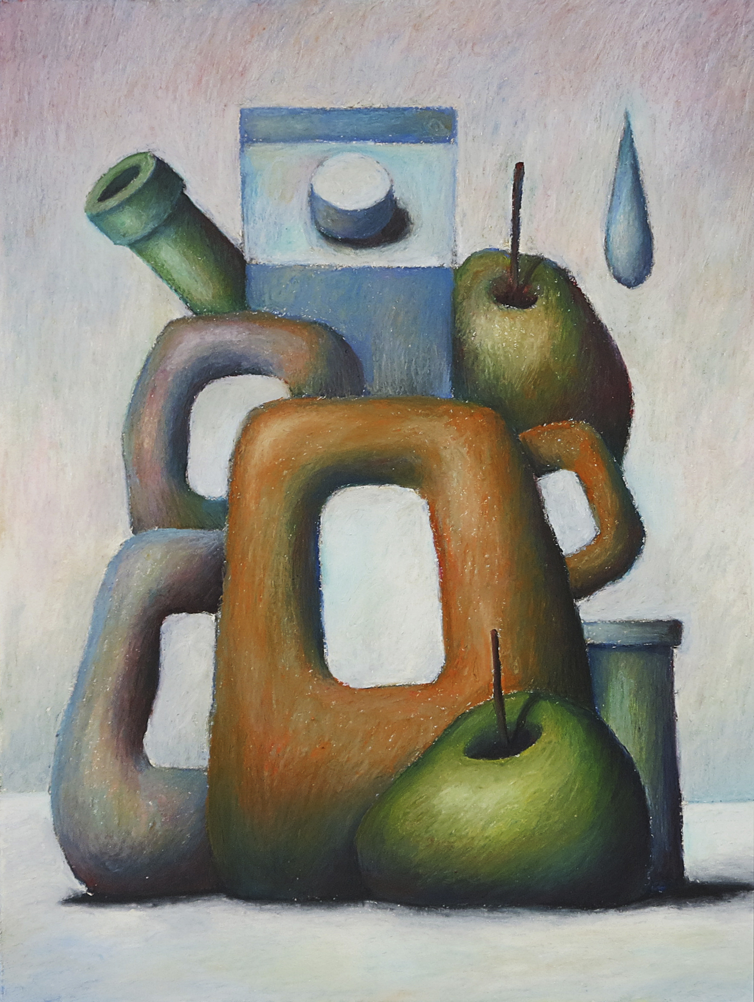 Untitled, 2019, Oil pastel on paper, 24x31 inch.