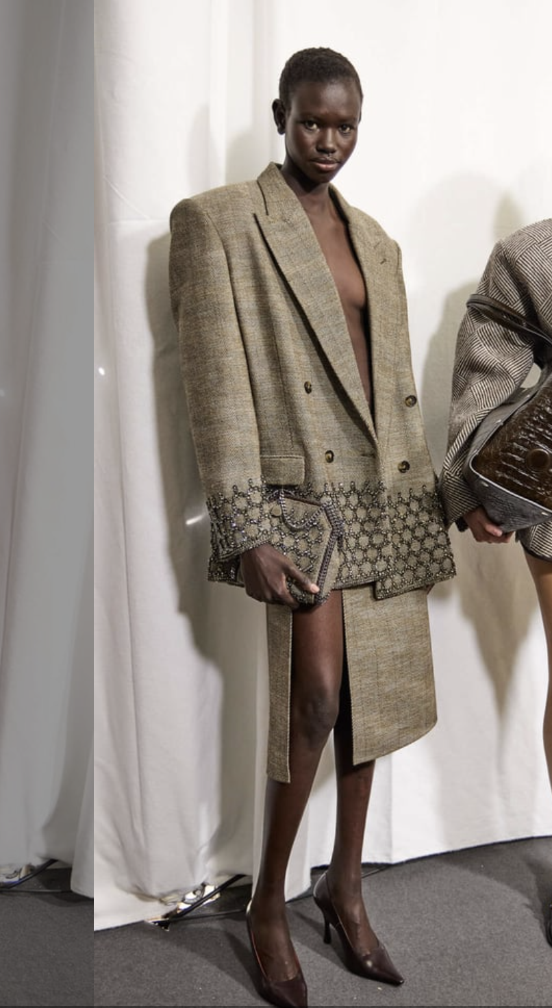 Backstage at Stella McCartney fw 2024-2025