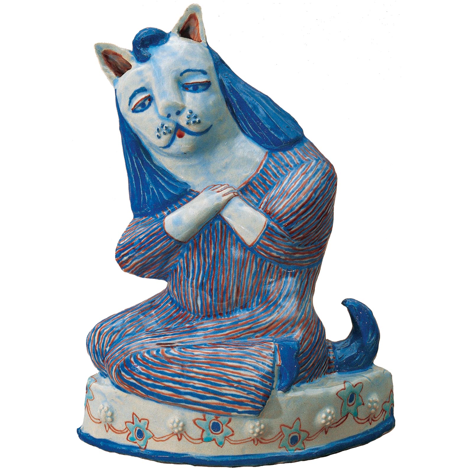 Seated Nun Cat, 23.6.2005Glazed ceramic stonewareHeight 27cm