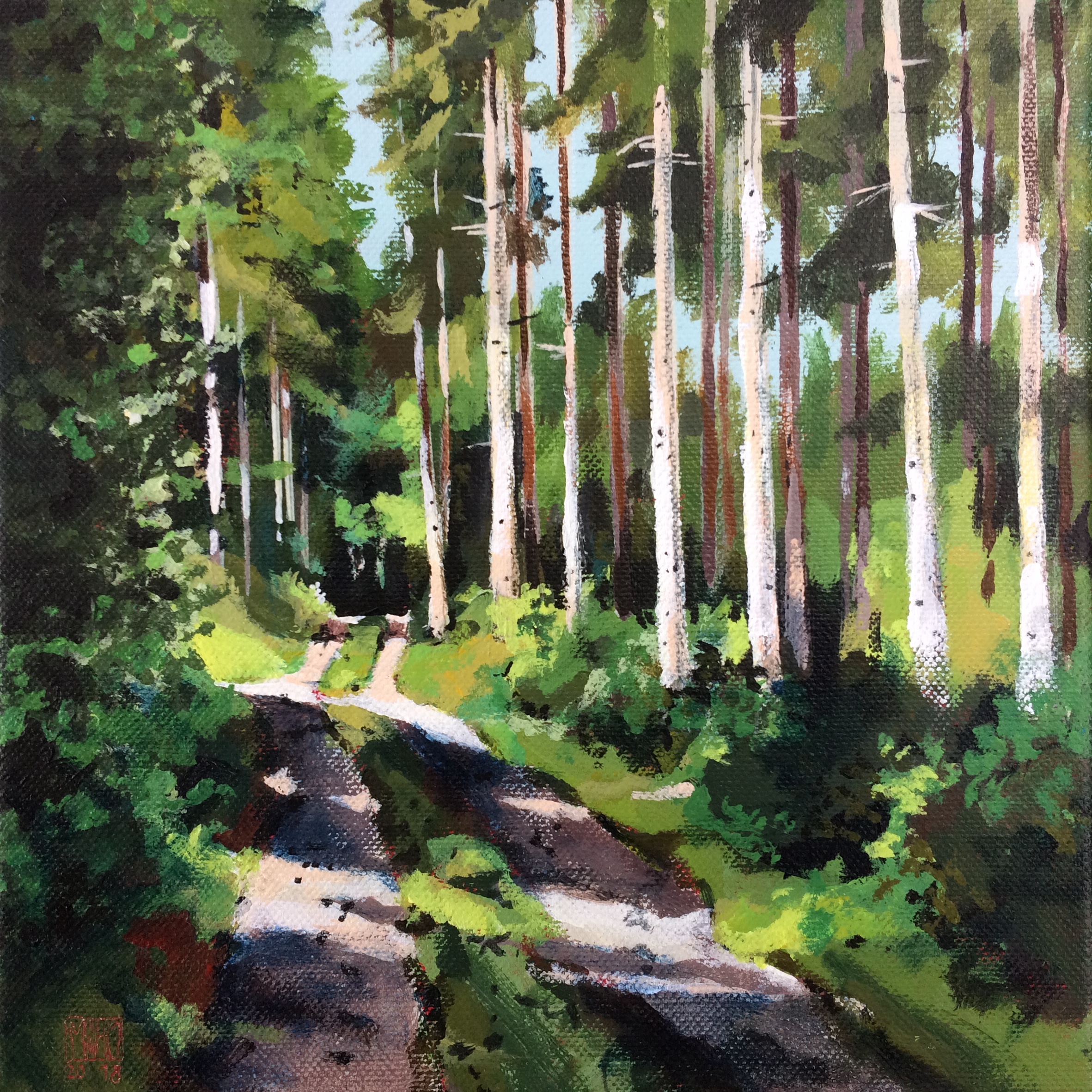 58. Mittwochsbild20×20 cmAcryl auf Leinwand2018︎ Bild kaufen