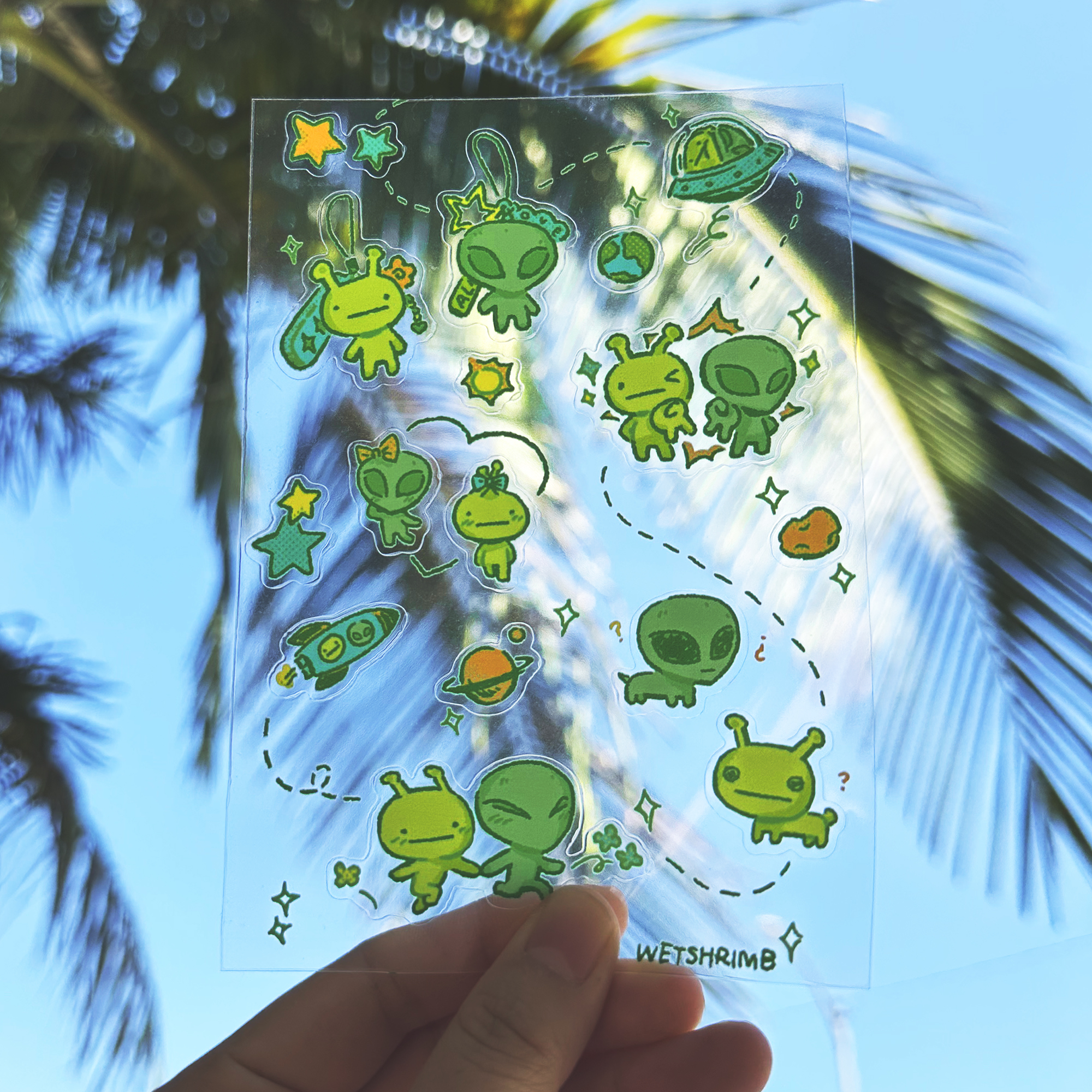 [alien friends] stationery/ sticker design