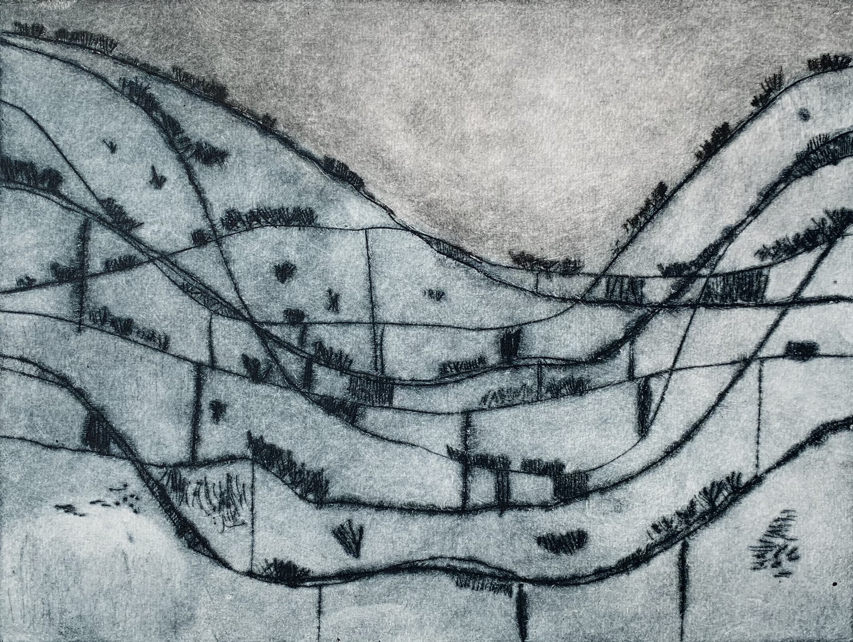 Guthega | Drypoint Print | 20cm x 30cm
