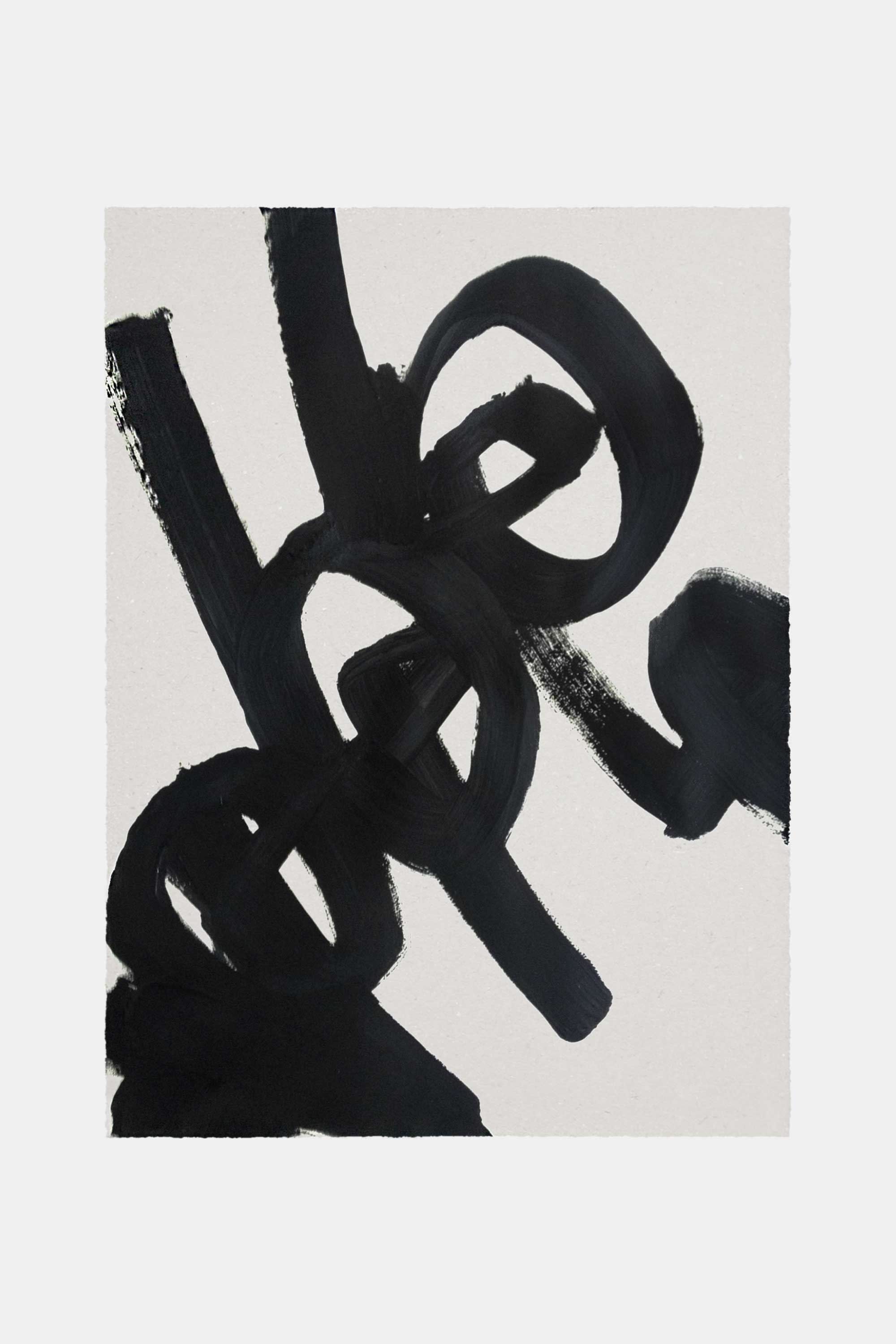 Circles and lines, 2015. Acrylic paint on paper. 56&#160;×&#160;76&#160;cm.