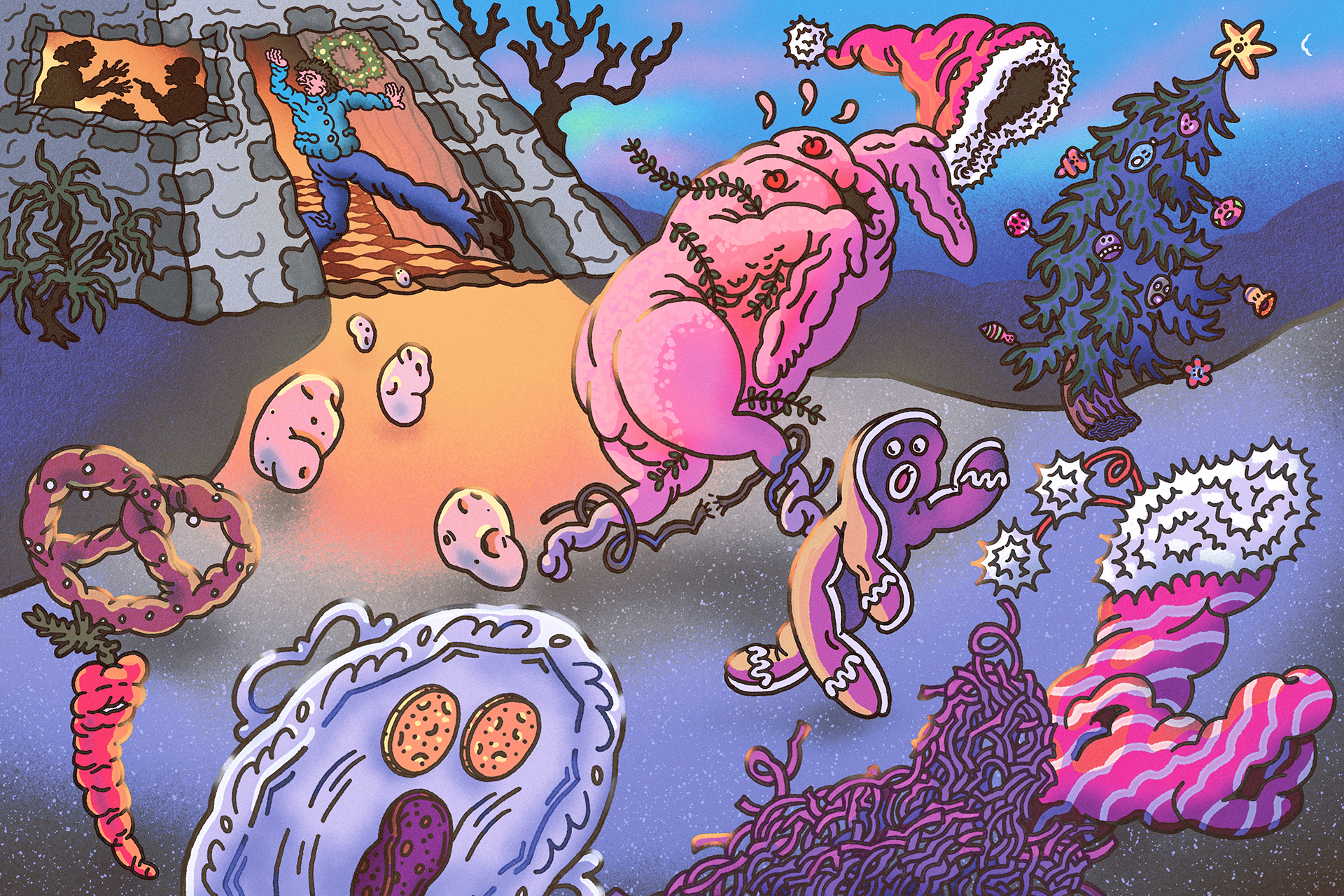 For Berliner Zeitung about holidays stress