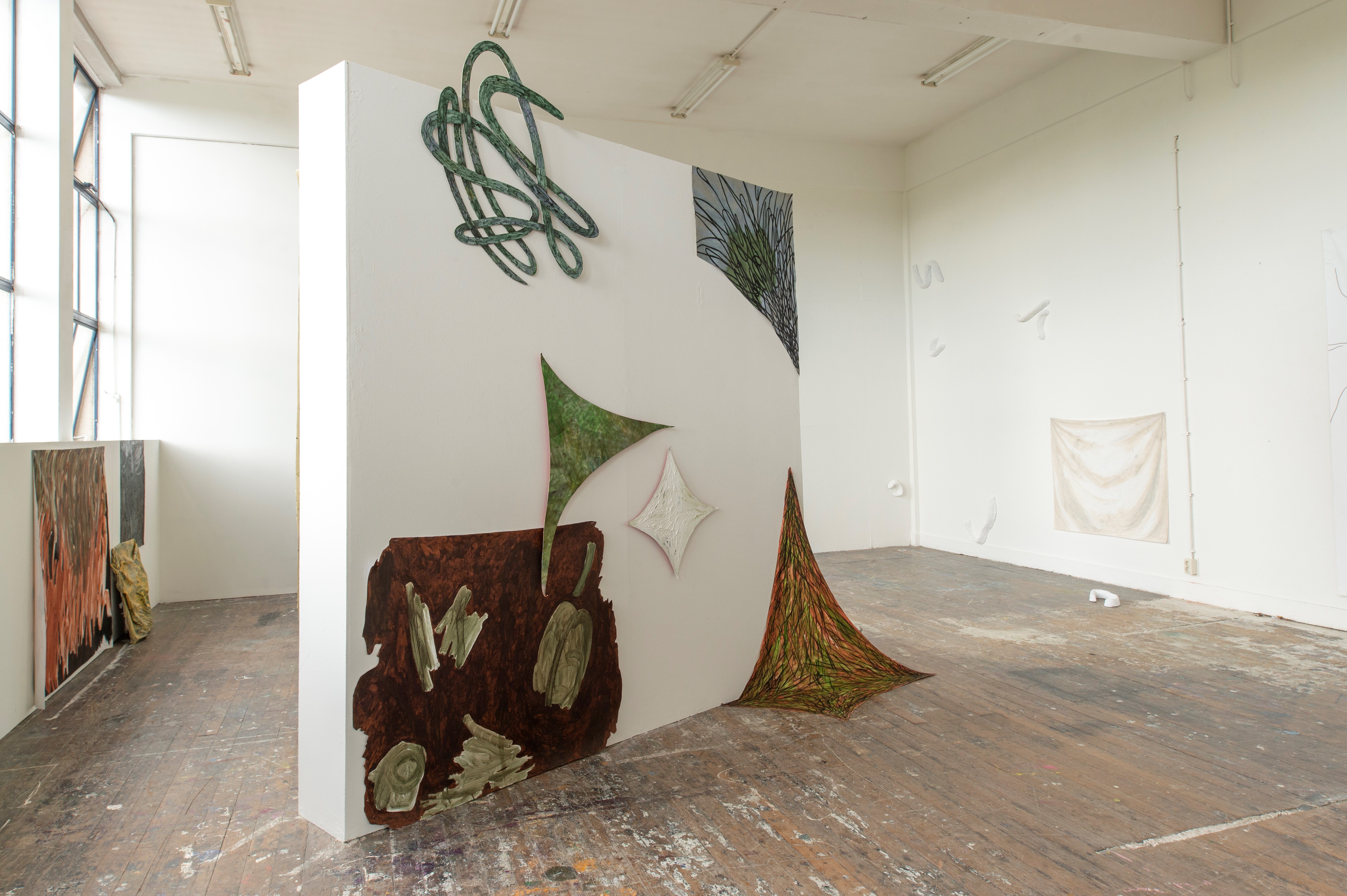 "Things I felt about you (but will never tell)" (2021), installation view, Graduation Show 2021, Royal Academy of Art the Hague (KABK).