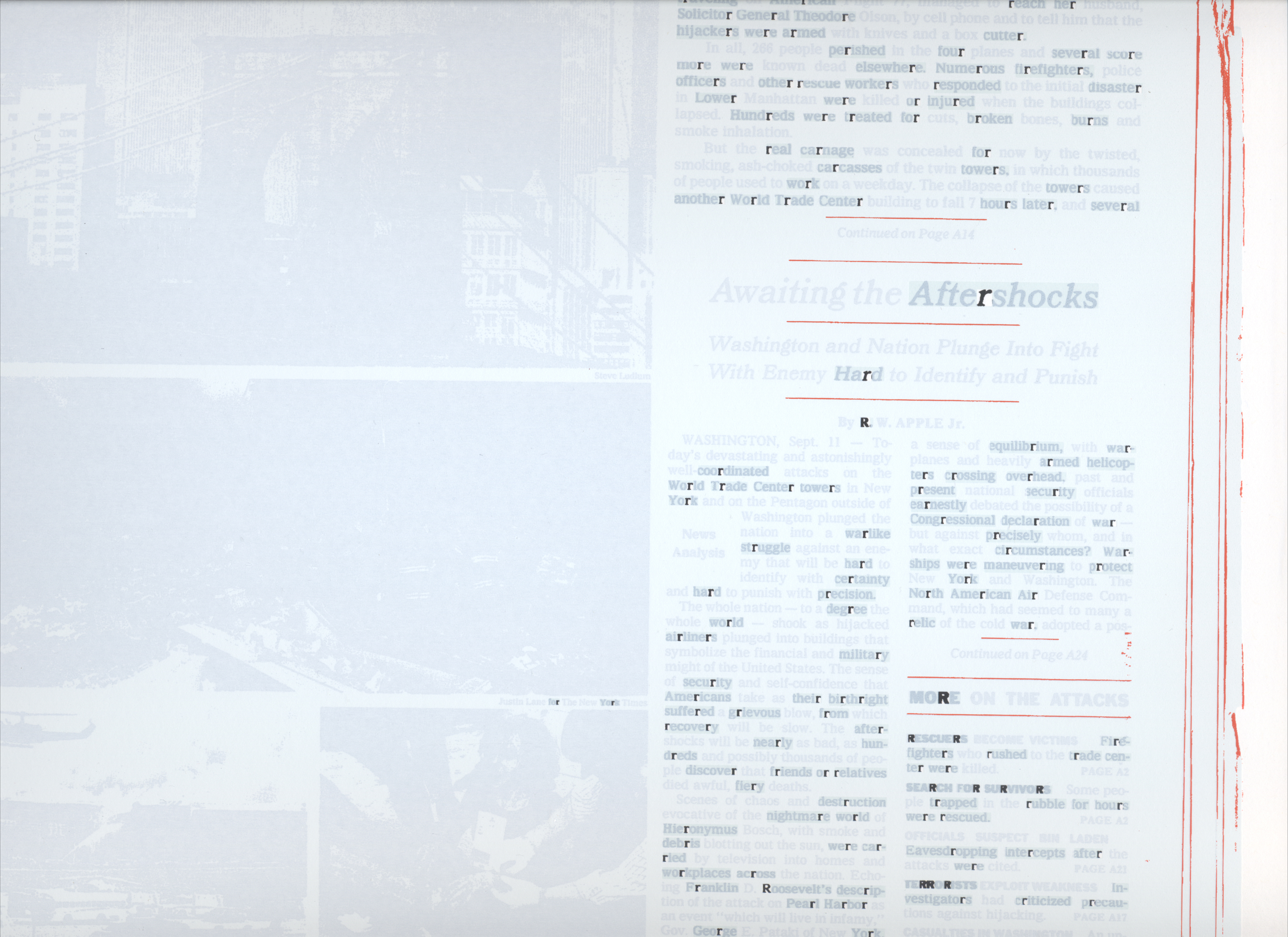 … … R R … R, 2011 (detail). 4-ink silk screen print. 18 × 24 inches. Standard Edition of 100. Special Edition of 5 signed artist prints.