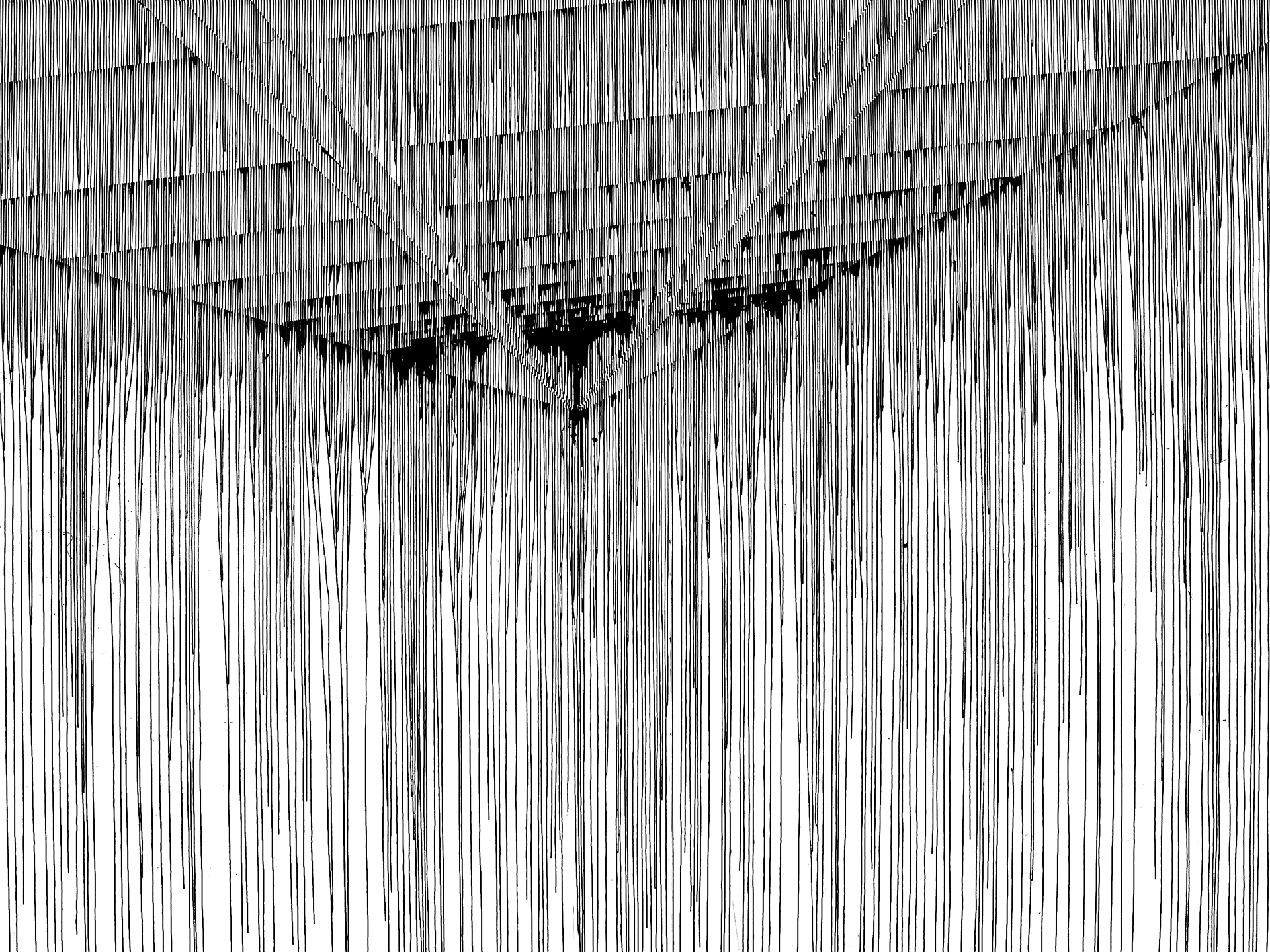 inDRain#03-under the bridge | 280x240 cm | ink-paper | 2006