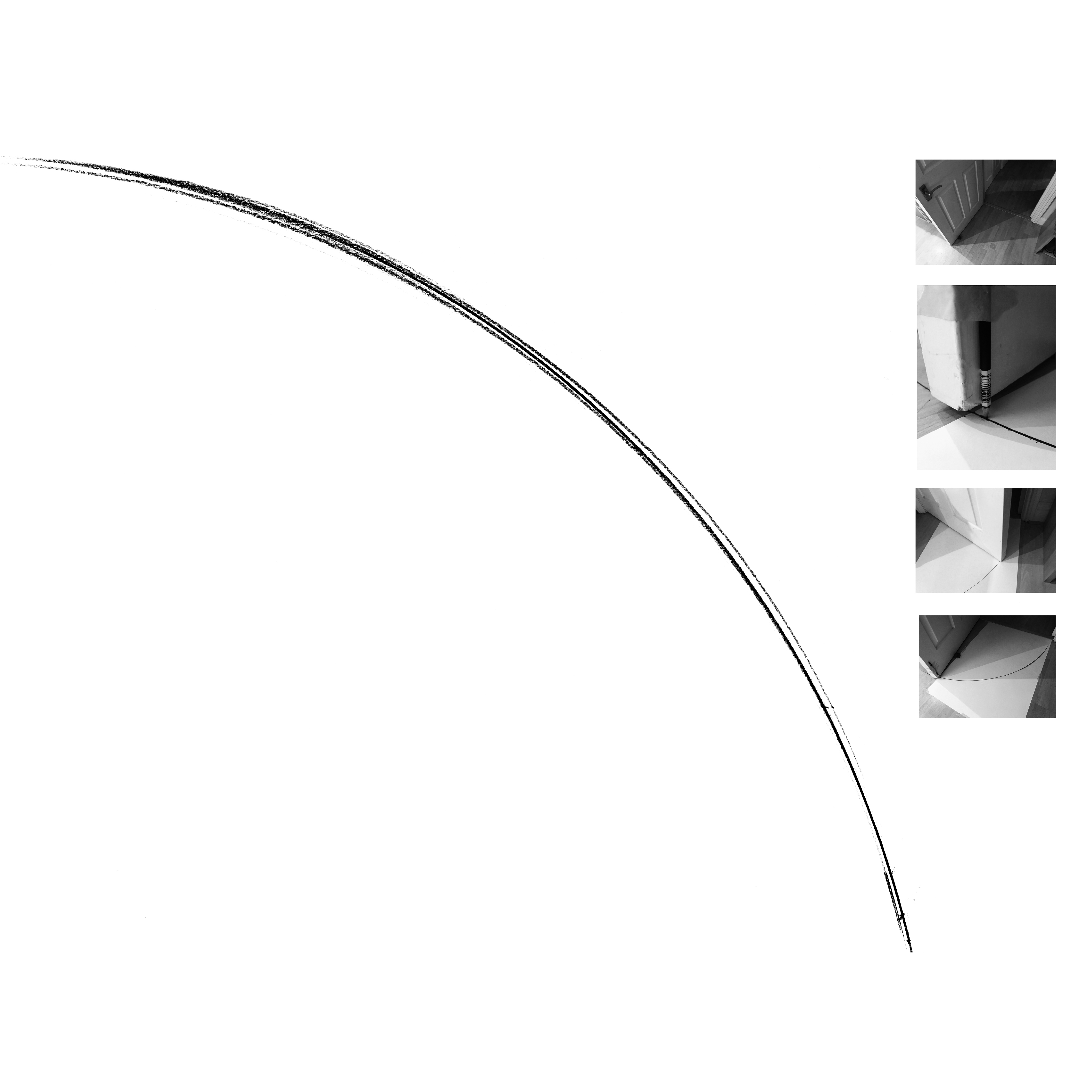 The rotating world: Door as a drawing device